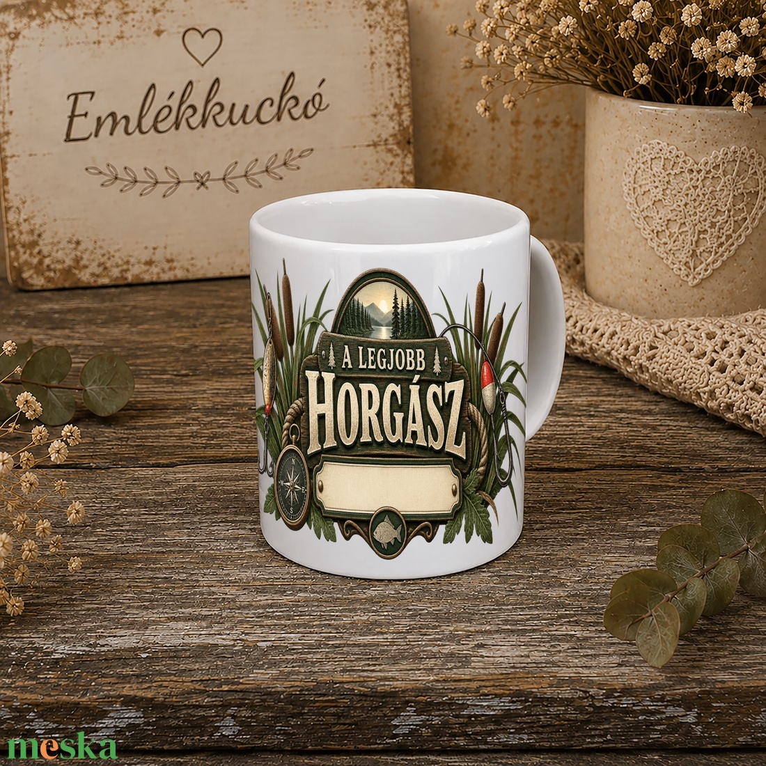 Személyre szabható horgász bögre � A legjobb horgász - otthon & életmód - konyhafelszerelés, tálalás - tálalás - bögre & csésze - Meska.hu