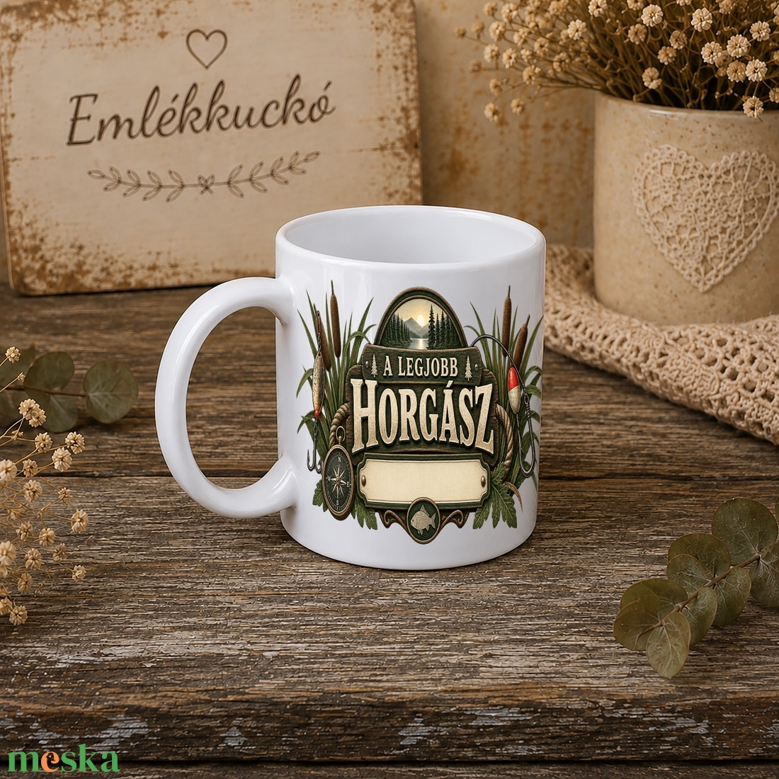 Személyre szabható horgász bögre � A legjobb horgász - otthon & életmód - konyhafelszerelés, tálalás - tálalás - bögre & csésze - Meska.hu