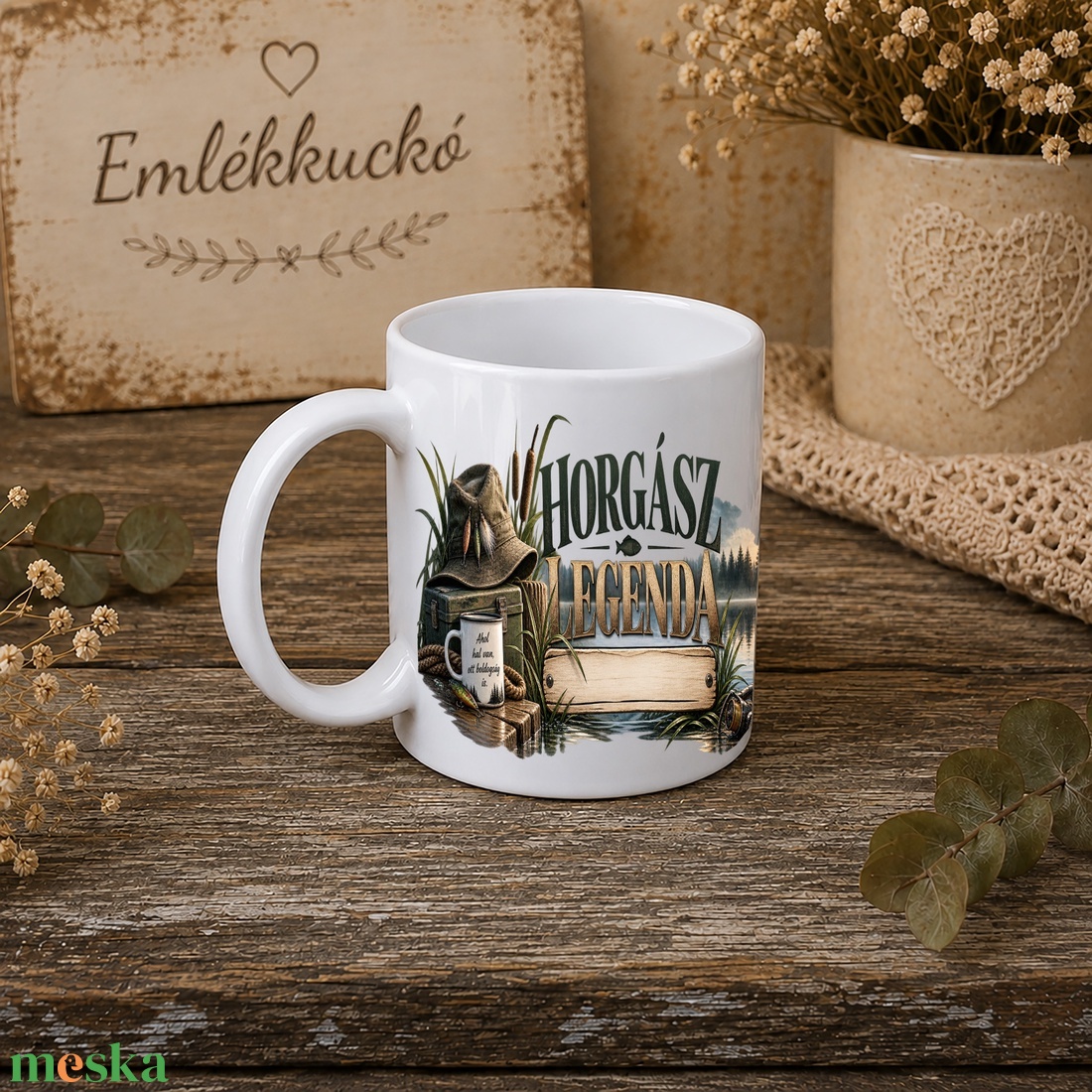 Személyre szabható horgász bögre � Horgász legenda - otthon & életmód - konyhafelszerelés, tálalás - tálalás - bögre & csésze - Meska.hu
