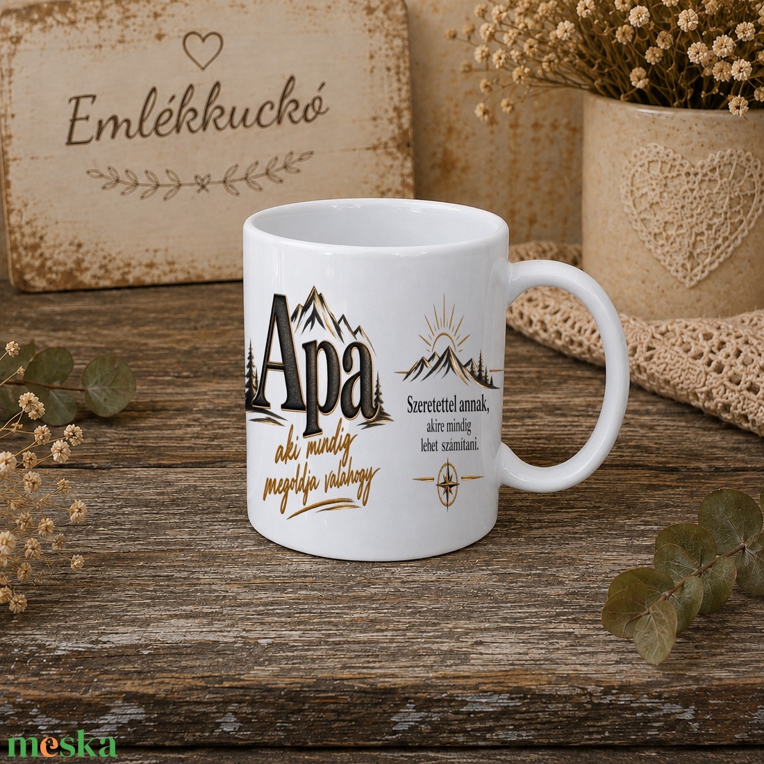 Ajándékbögre apának � szeretettel - otthon & életmód - konyhafelszerelés, tálalás - tálalás - bögre & csésze - Meska.hu