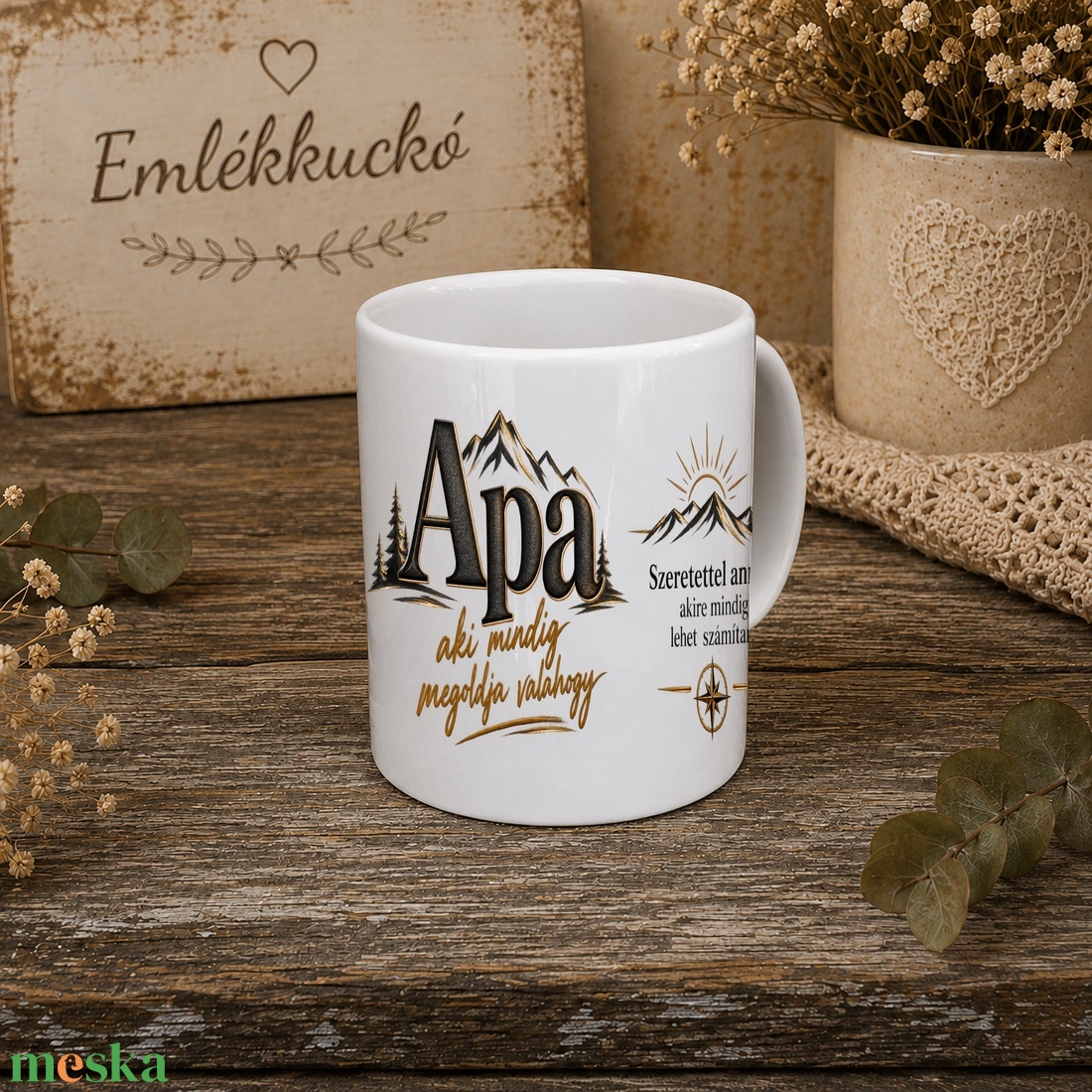 Ajándékbögre apának � szeretettel - otthon & életmód - konyhafelszerelés, tálalás - tálalás - bögre & csésze - Meska.hu
