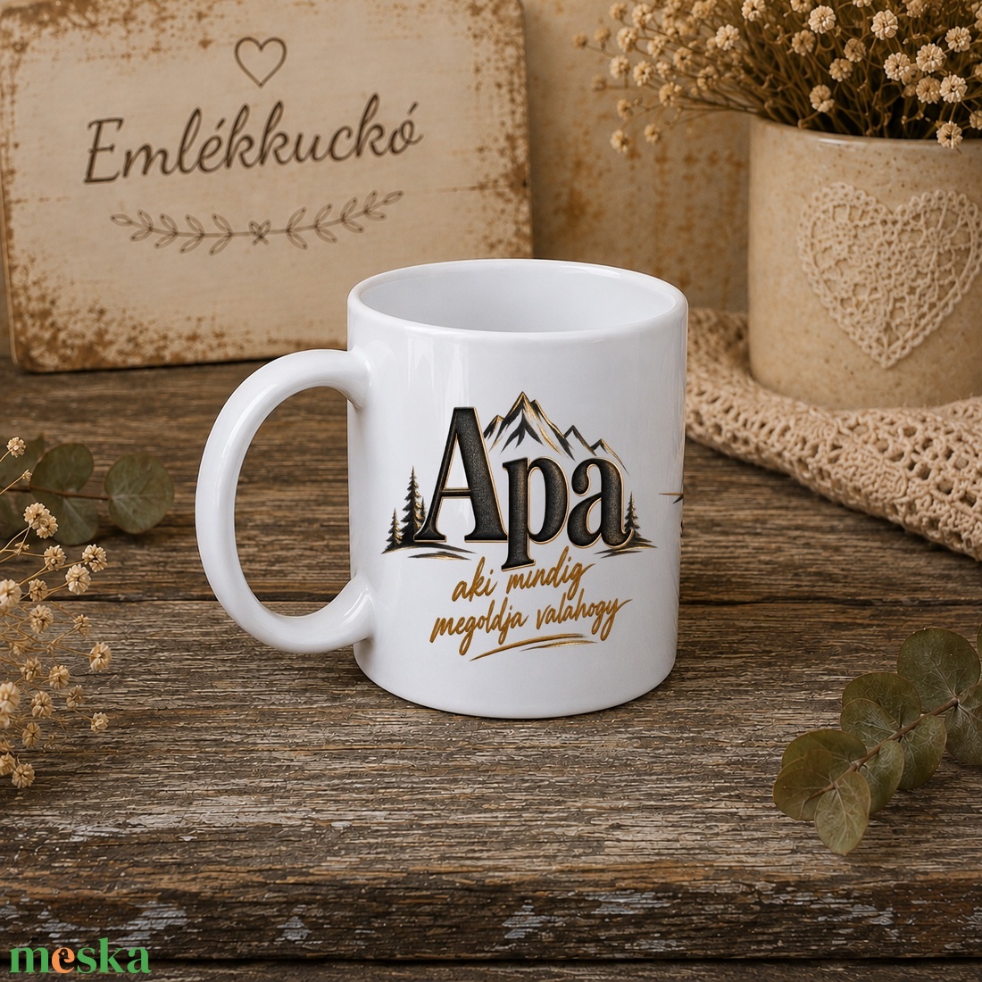 Ajándékbögre apának � szeretettel - otthon & életmód - konyhafelszerelés, tálalás - tálalás - bögre & csésze - Meska.hu