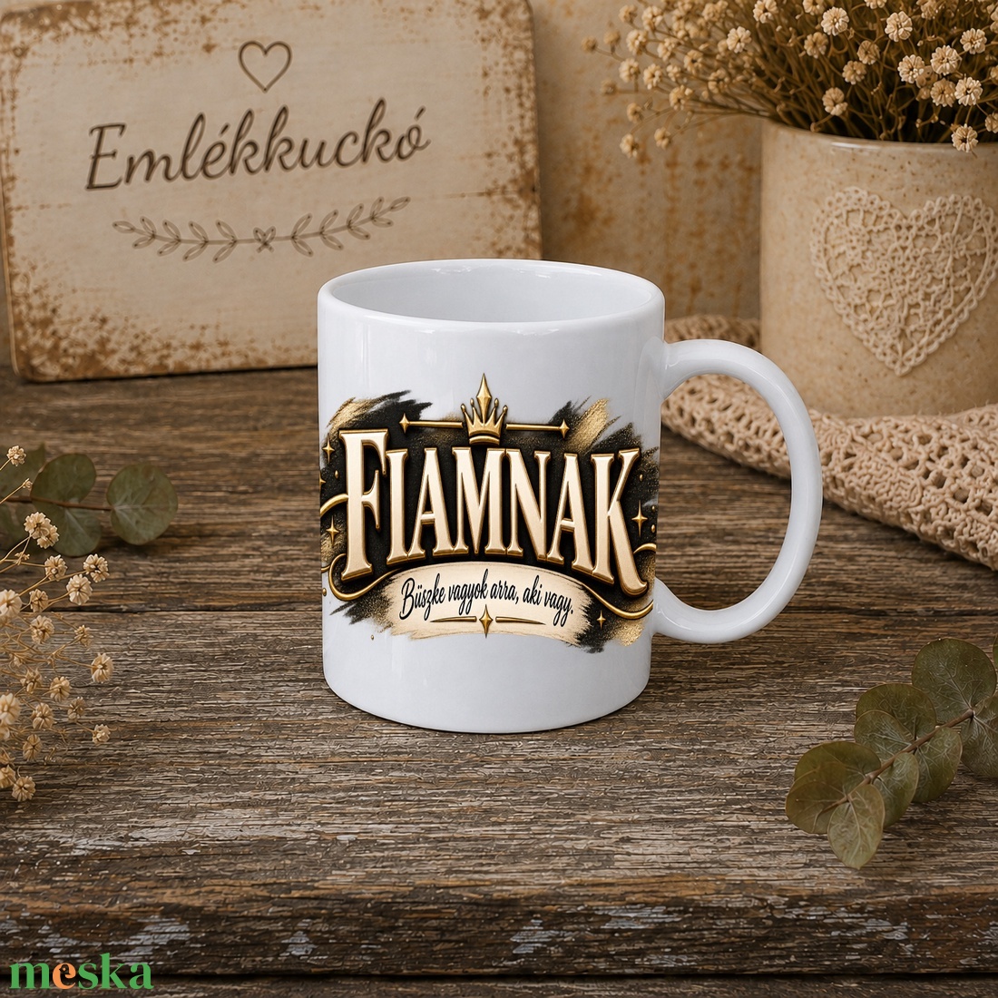 Ajándékbögre fiamnak � szeretettel - otthon & életmód - konyhafelszerelés, tálalás - tálalás - bögre & csésze - Meska.hu