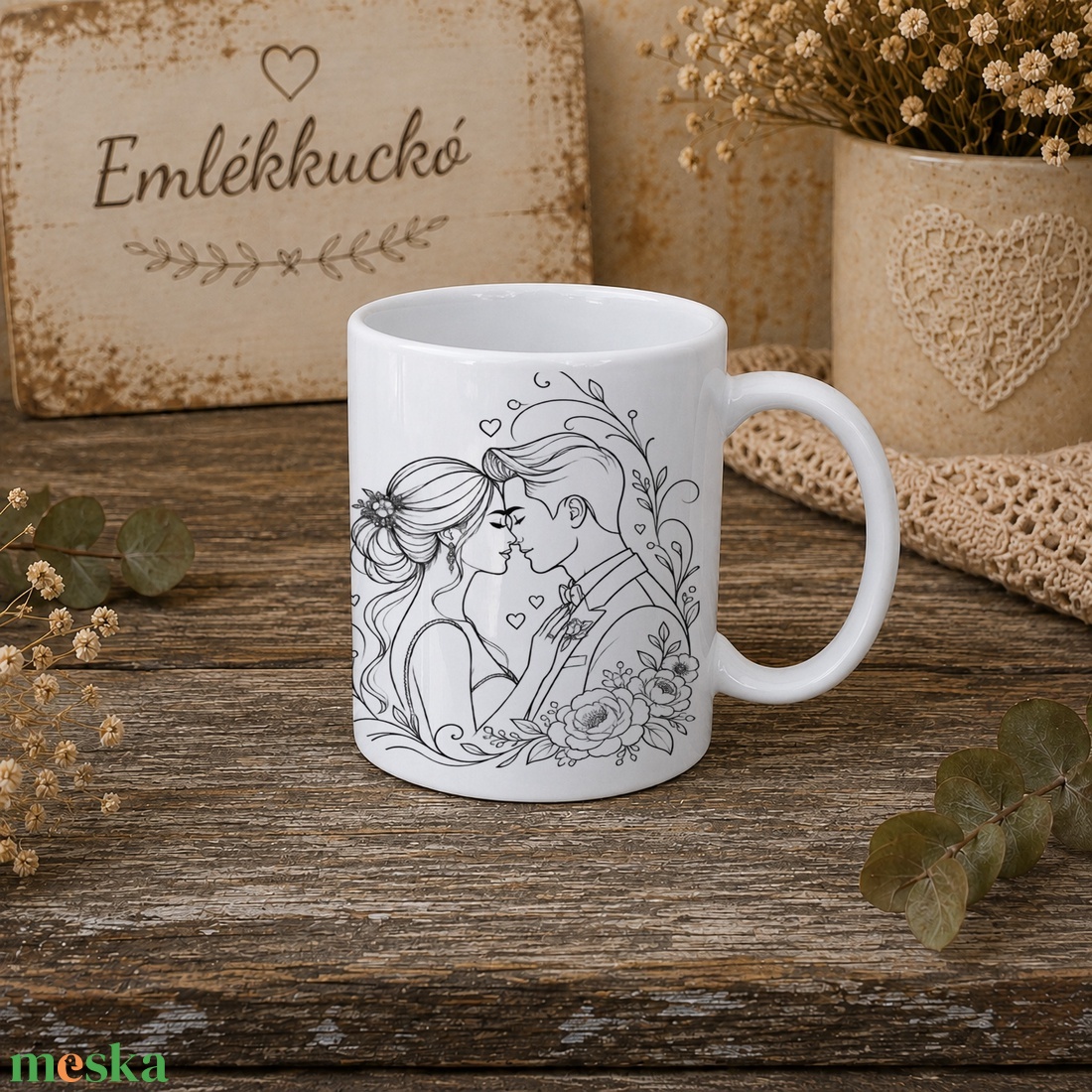 Közelebb Hozzád � személyre szabható romantikus bögre, fényképes ajándék - otthon & életmód - konyhafelszerelés, tálalás - tálalás - bögre & csésze - Meska.hu