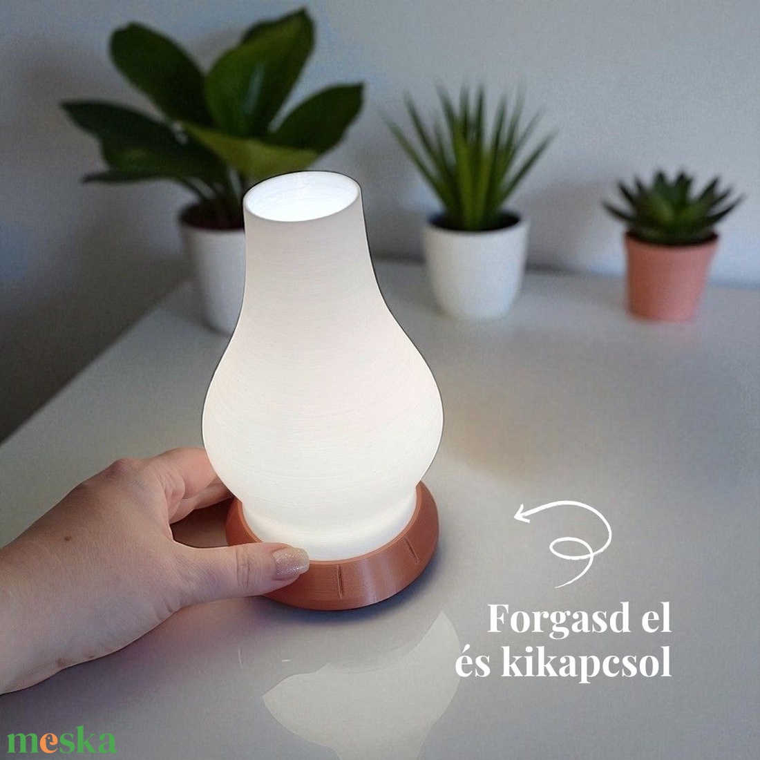 Lumina - Hordozható asztali hangulatlámpa - otthon & életmód - lámpa - hangulatlámpa - Meska.hu