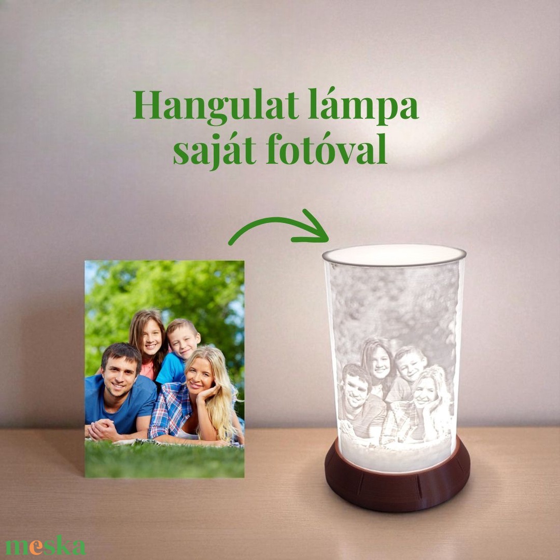  Aurora Emléklámpás - Saját fotódból készül - otthon & életmód - lámpa - hangulatlámpa - Meska.hu