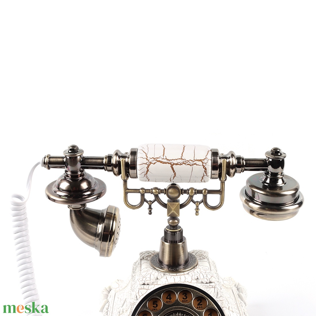 Vintage Fehér Telefonos Vendégkönyv bérlés - esküvő - emlék & ajándék - vendégkönyv - Meska.hu