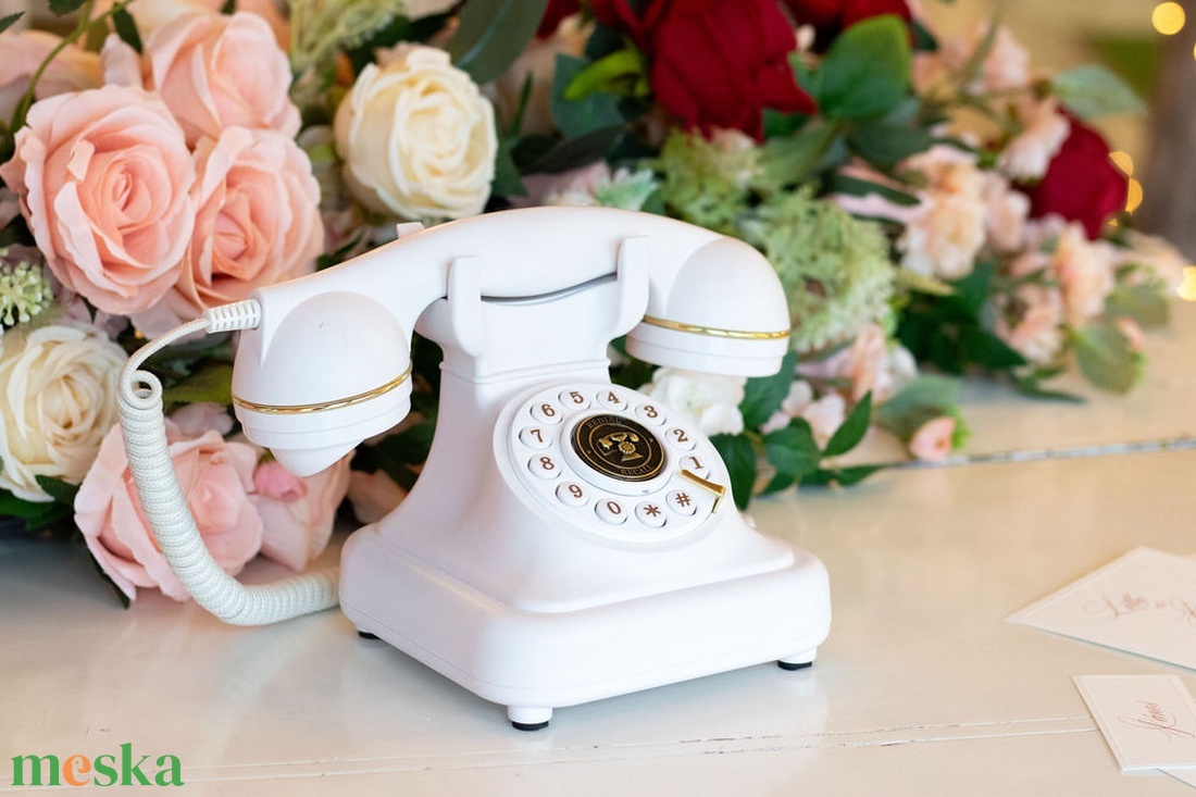 Bérelhető Telefonos Vendégkönyv elegáns fehér - esküvő - emlék & ajándék - vendégkönyv - Meska.hu