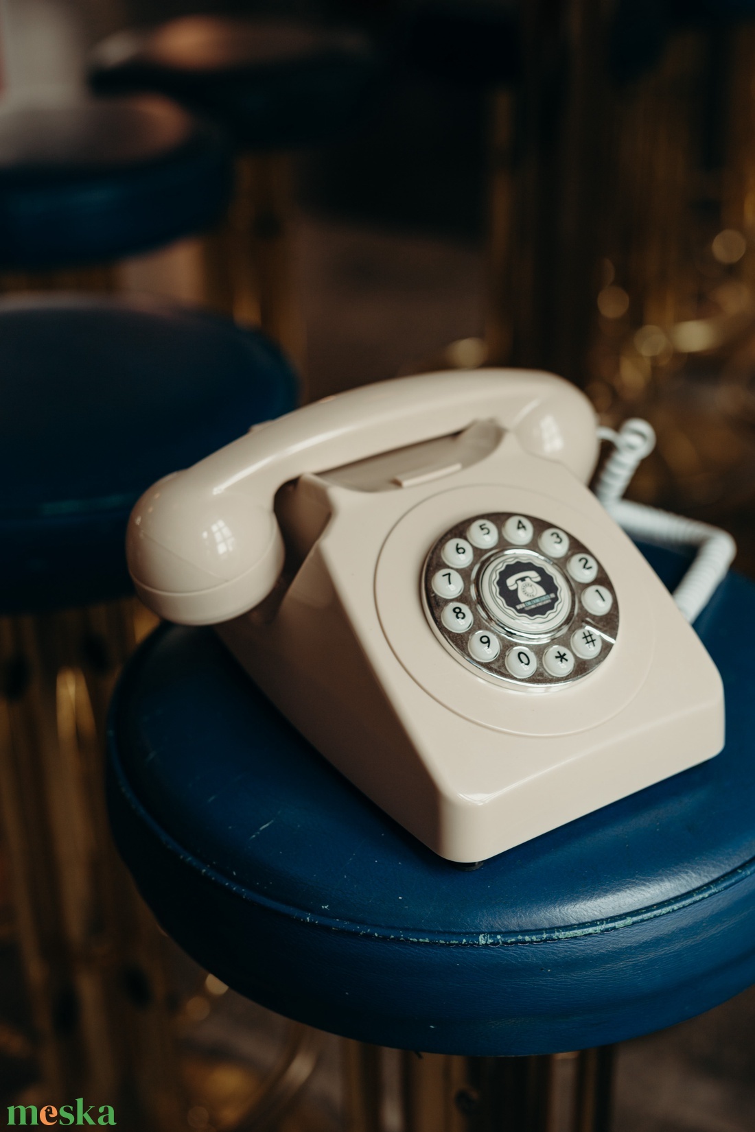 Retro bézs Telefonos Vendégkönyv bérlés - esküvő - emlék & ajándék - vendégkönyv - Meska.hu