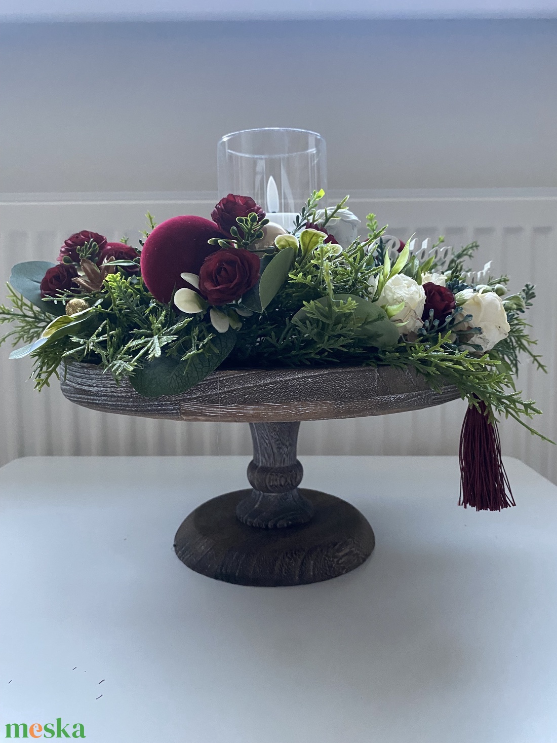 Karácsonyi asztalközép  01 - karácsony - karácsonyi lakásdekoráció - ünnepi asztaldekoráció - Meska.hu