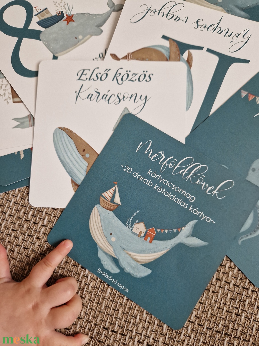 Kisfiús mérföldkő babakártya csomag - játék & sport - babalátogató ajándékcsomag - Meska.hu