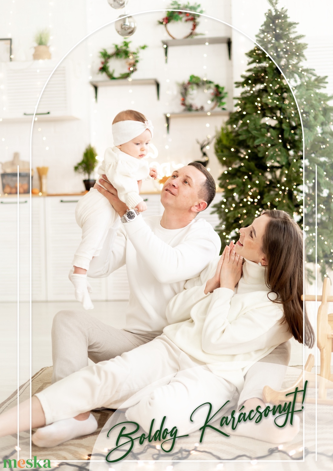 Egyedi Karácsonyi Fotómontázs � Szívmelengető Ajándék Szeretteidnek - Boldog Karácsonyt! - karácsony - karácsonyi ajándékozás - karácsonyi képeslap, üdvözlőlap, ajándékkísérő - Meska.hu