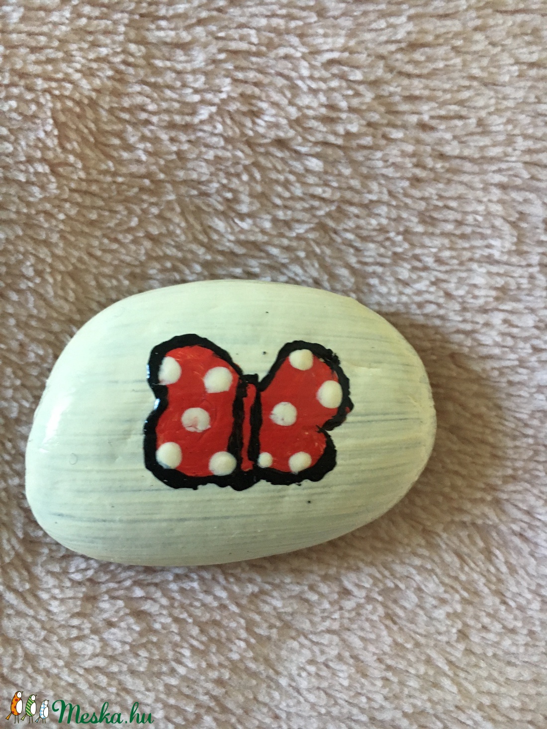 3 db Kézzel festett kő, kavics Mickey/Minnie - otthon & lakás - dekoráció - Meska.hu