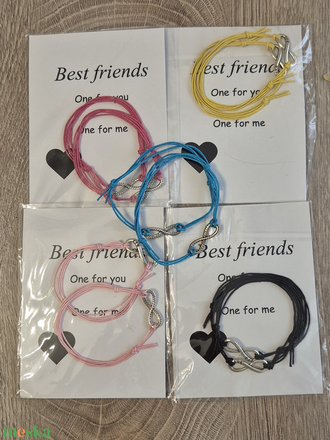 Best Friends Forever BFF karkötő - ékszer - karkötő - karkötő medállal - Meska.hu