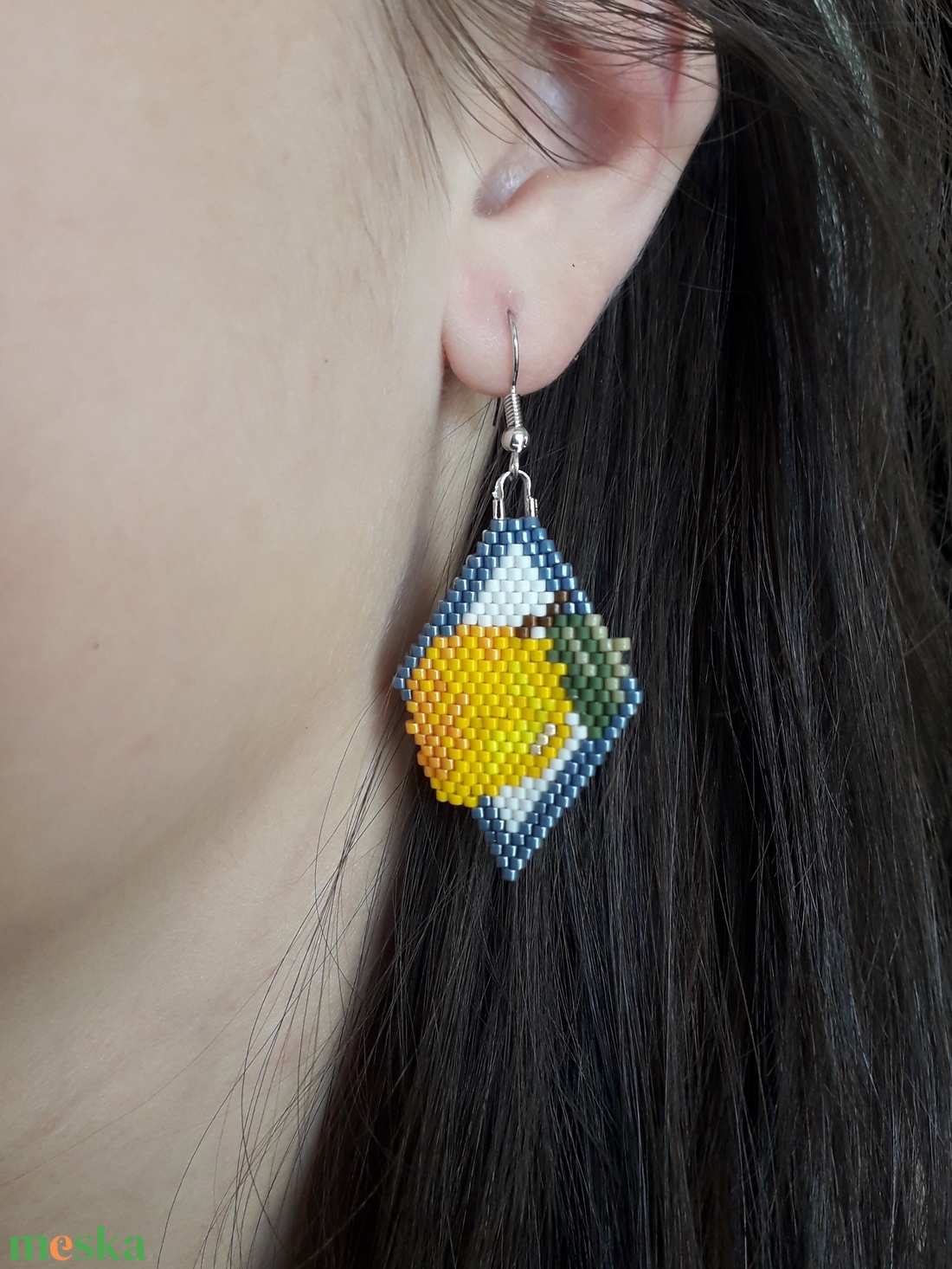 Citromos fülbevaló miyuki - ékszer - fülbevaló - lógó fülbevaló - Meska.hu Citromos fülbevaló miyuki - ékszer - fülbevaló - lógó fülbevaló - Meska.hu