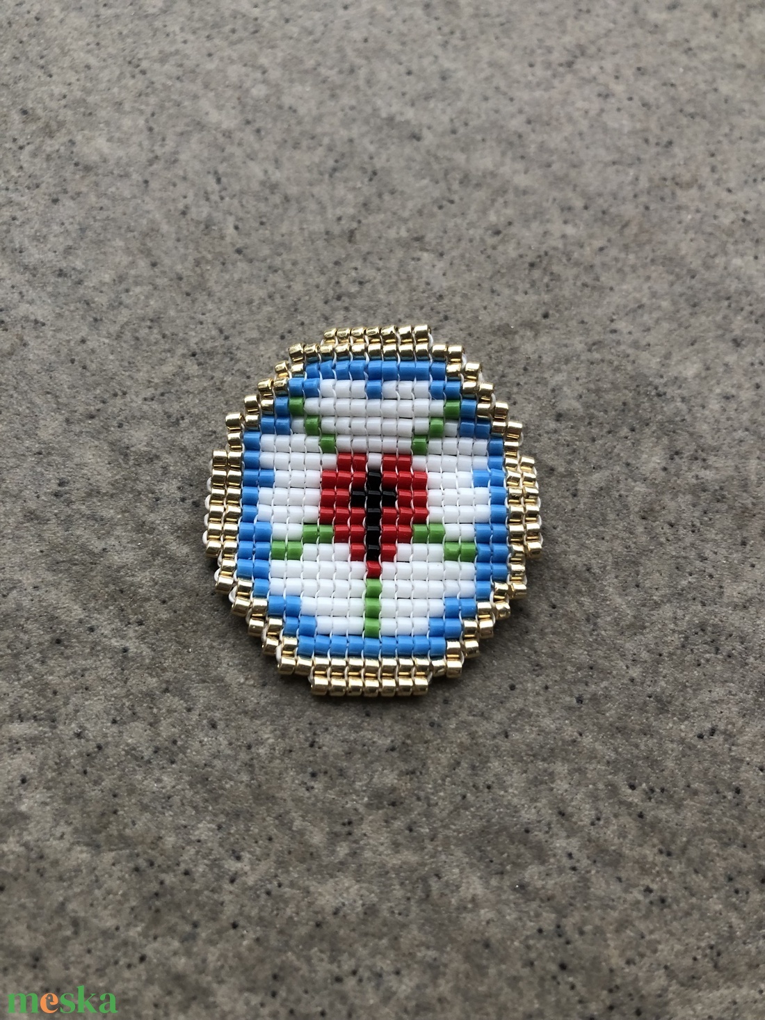 Luther rózsa kitűző - ékszer - kitűző és bross - Meska.hu