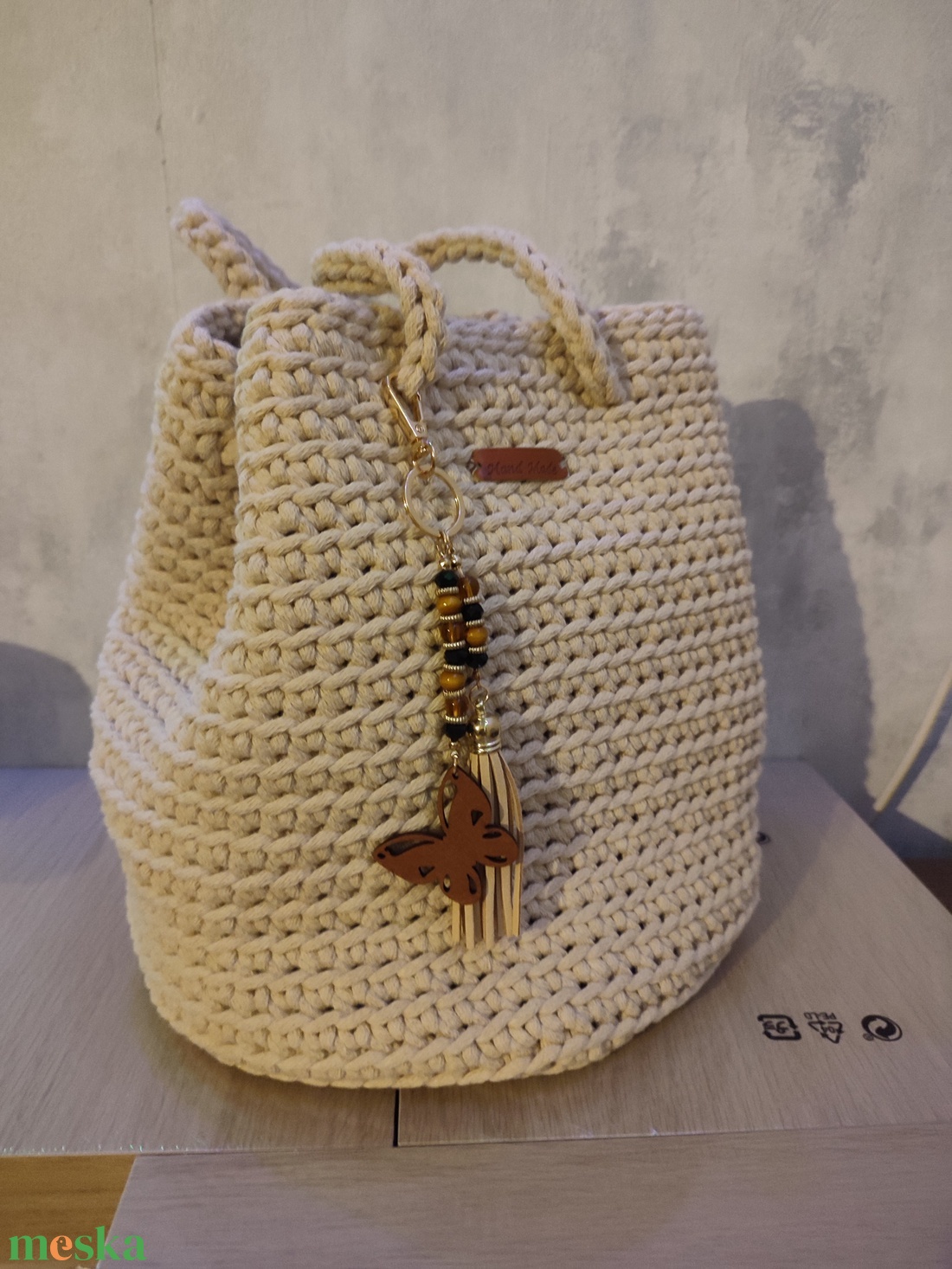 Homok battyu  - táska & tok - bevásárlás & shopper táska - shopper, textiltáska, szatyor - Meska.hu