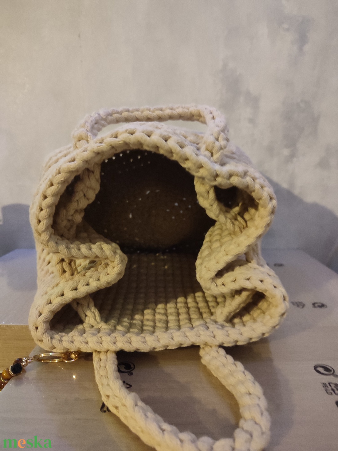 Homok battyu  - táska & tok - bevásárlás & shopper táska - shopper, textiltáska, szatyor - Meska.hu