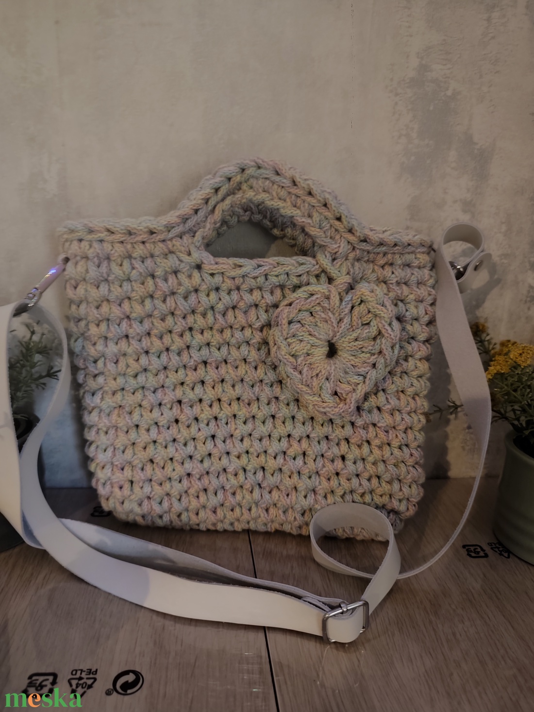 Szívecskés  - táska & tok - kézitáska & válltáska - belső rendező - Meska.hu