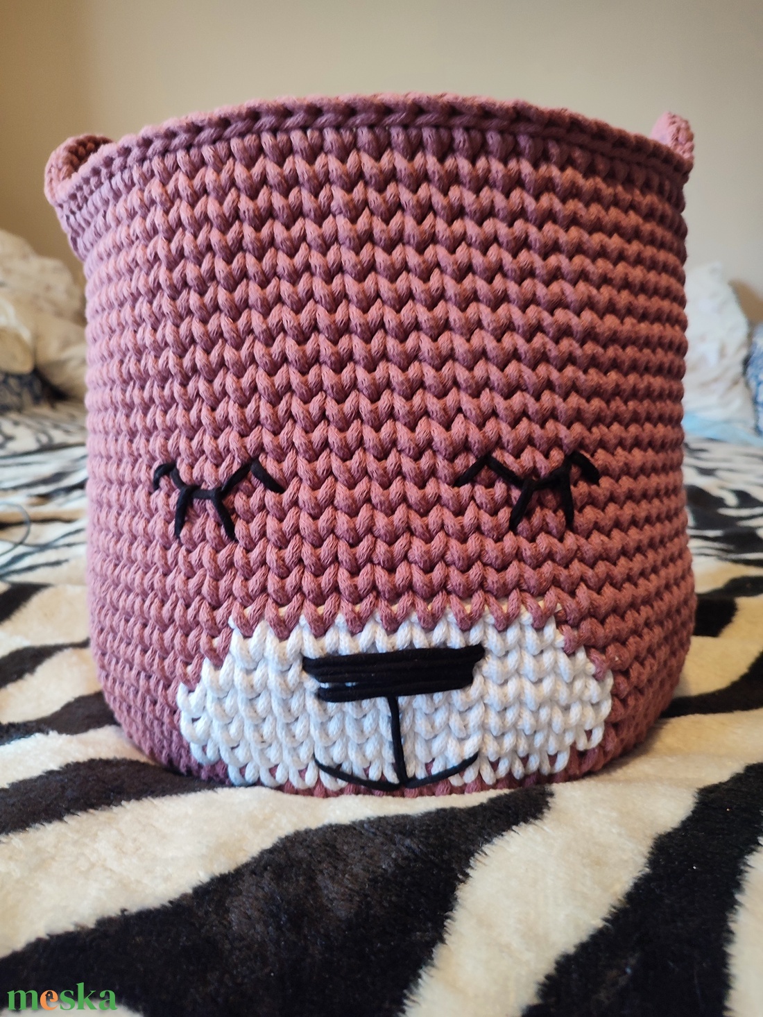 Maci kosár  - baba - mama - baba játékok - játszószőnyeg - Meska.hu