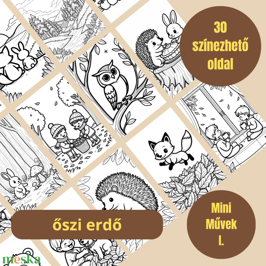 MiniMűvek I - őszi erdő - művészet - grafika & illusztráció - digitális - Meska.hu