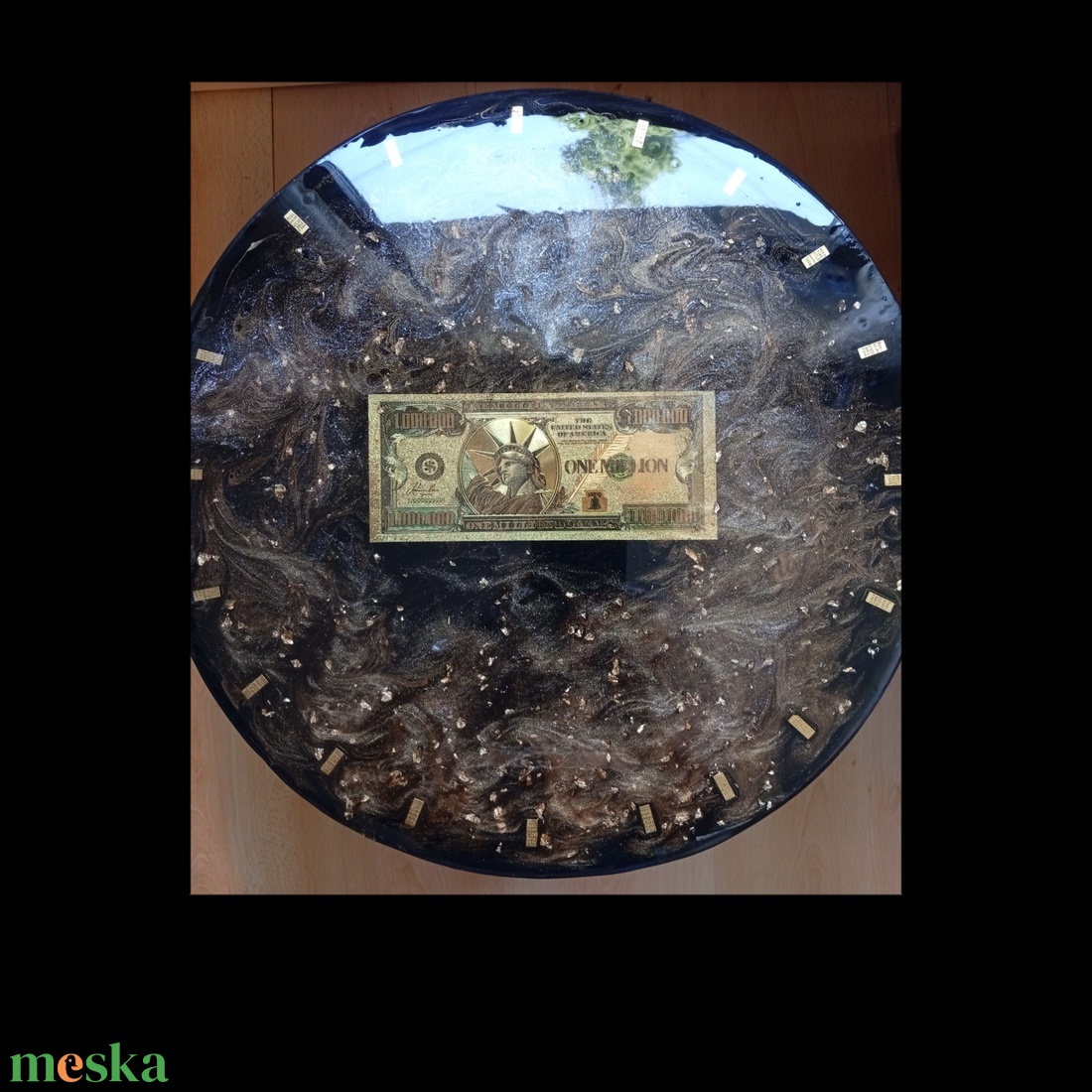Epoxy asztalka - otthon & életmód - dekoráció - asztal és polc dekoráció - bonsai - Meska.hu