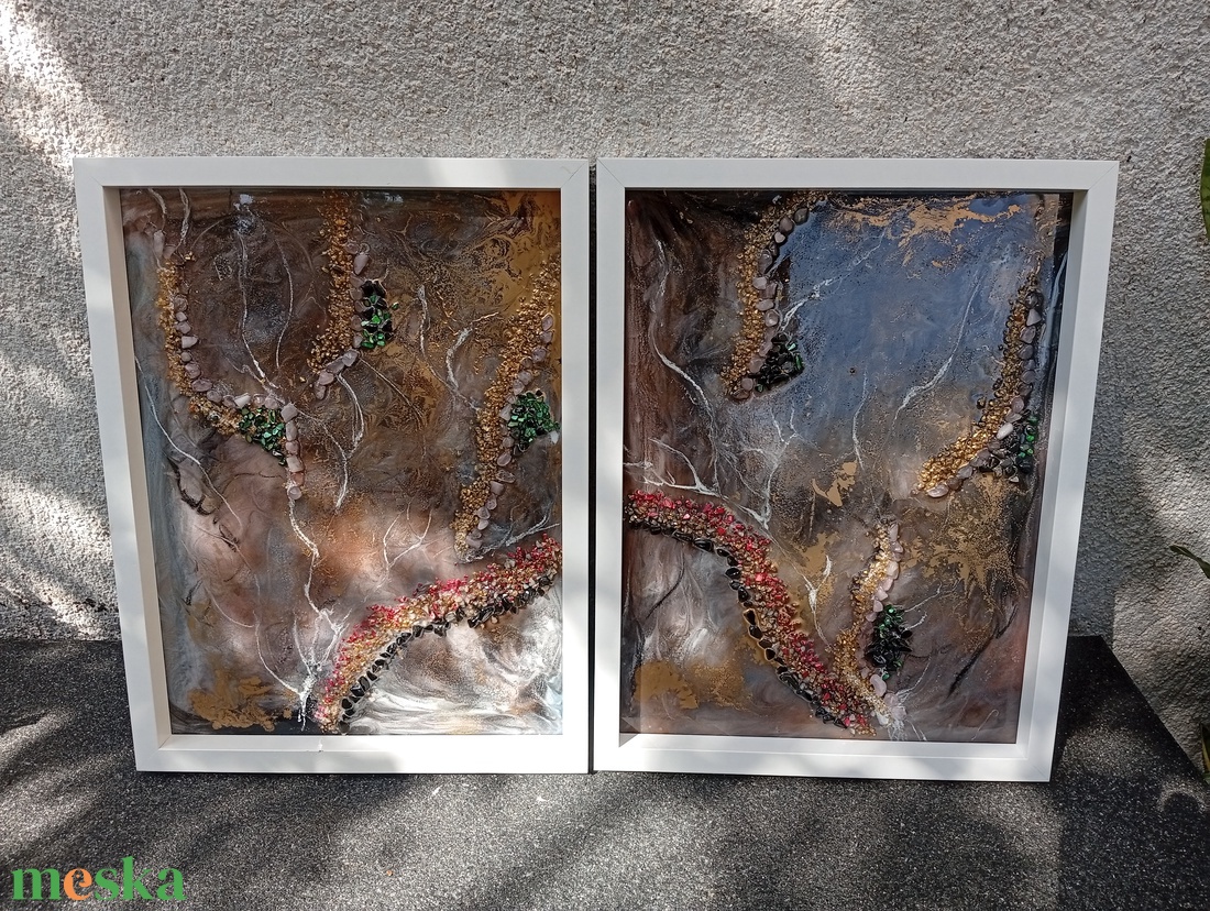 Epoxy kép - otthon & életmód - dekoráció - fali és függő dekoráció - falra akasztható dekor - Meska.hu