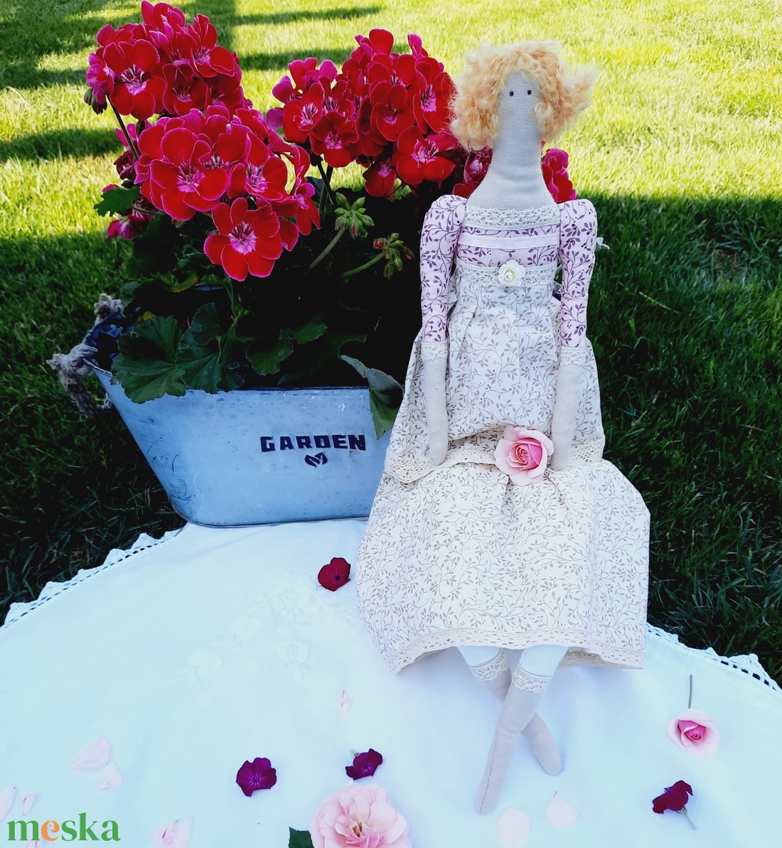 Baba, textil baba,Tilda baba  - otthon & életmód - dekoráció - dísztárgy - Meska.hu