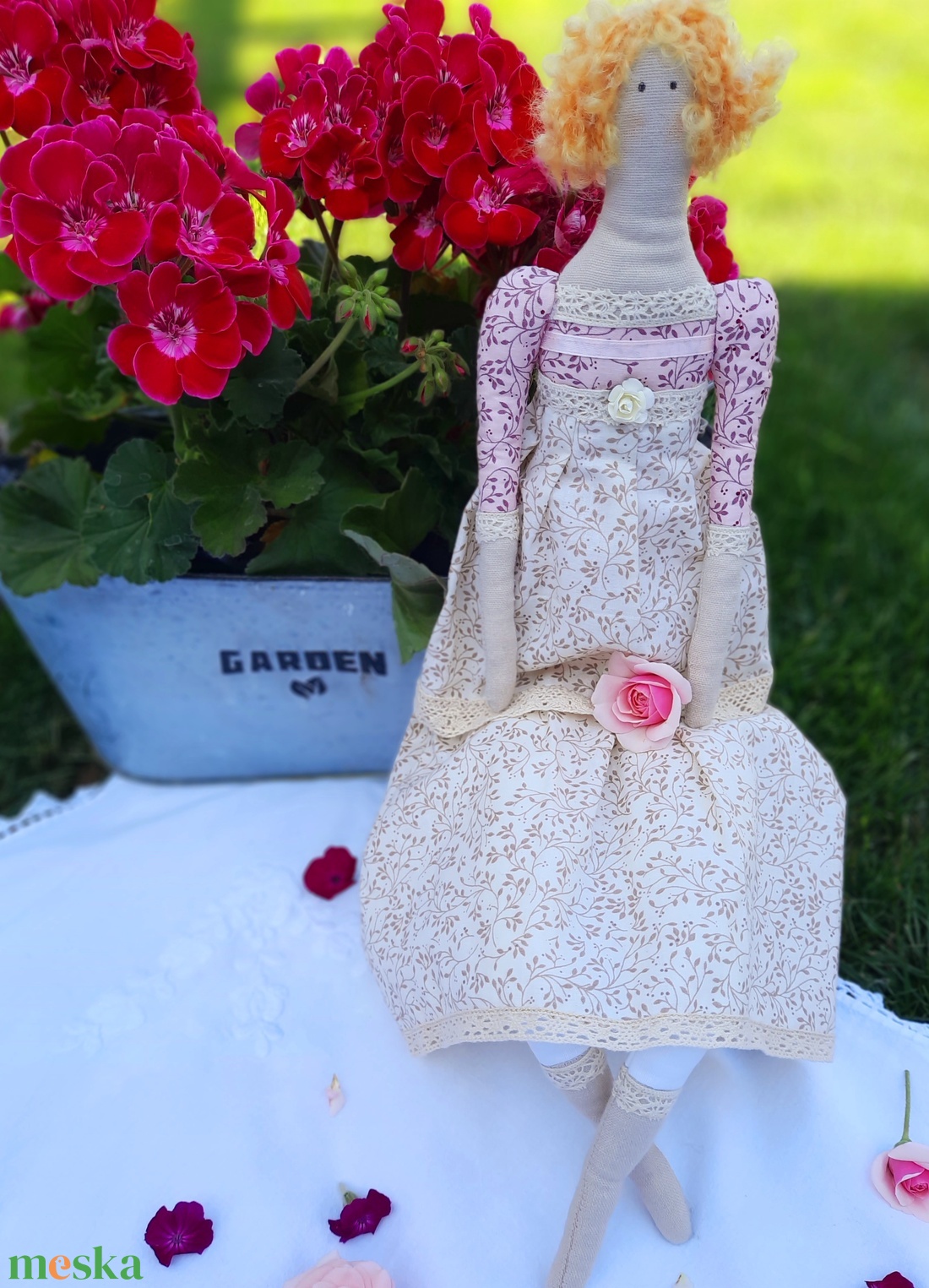 Baba, textil baba,Tilda baba  - otthon & életmód - dekoráció - dísztárgy - Meska.hu