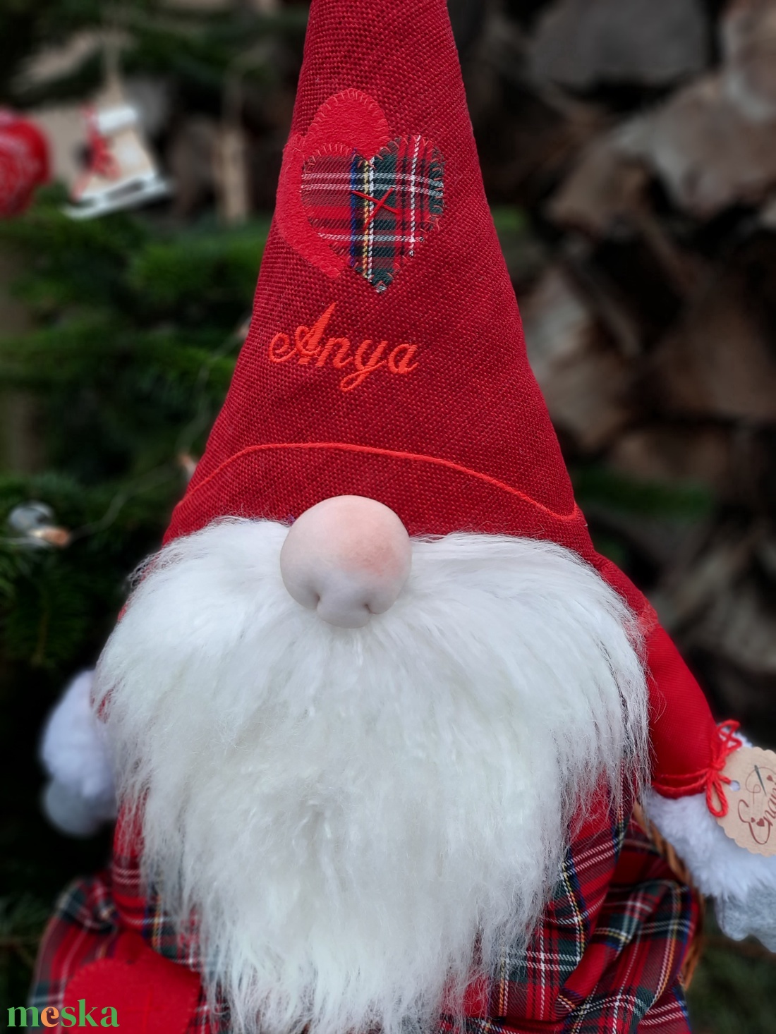 Enani óriás manó,karácsonyi manó, textil manó,  - karácsony - mikulás - mikulás ajándékok - Meska.hu