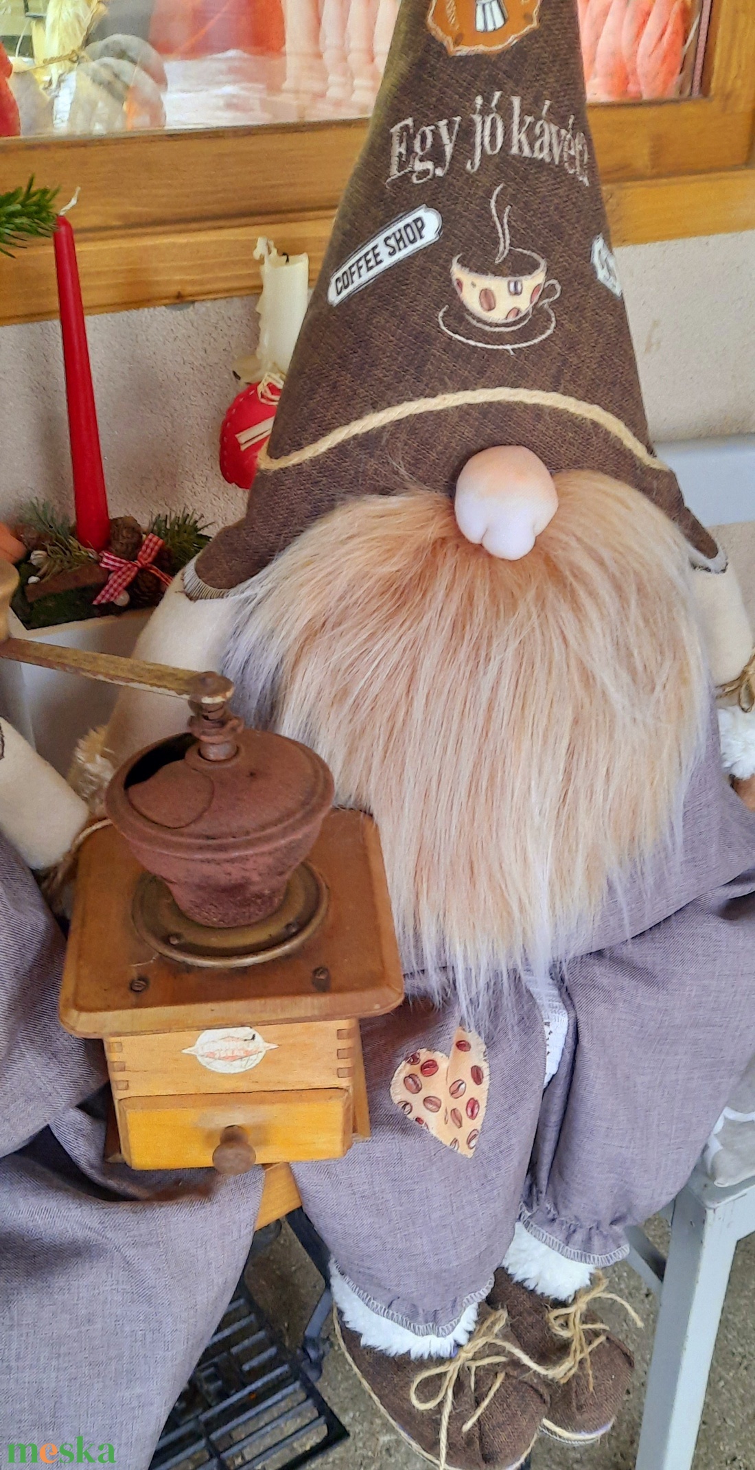 Enani manó ,óriás kávé manó, textil manó,  - otthon & életmód - konyhafelszerelés, tálalás - Meska.hu