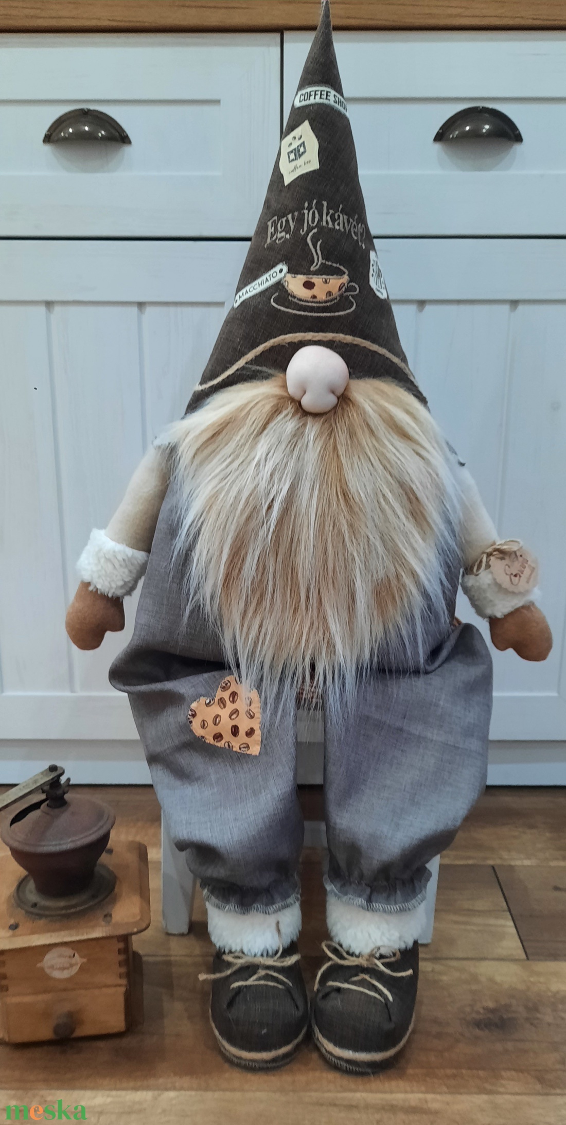 Enani manó ,óriás kávé manó, textil manó,  - otthon & életmód - konyhafelszerelés, tálalás - Meska.hu