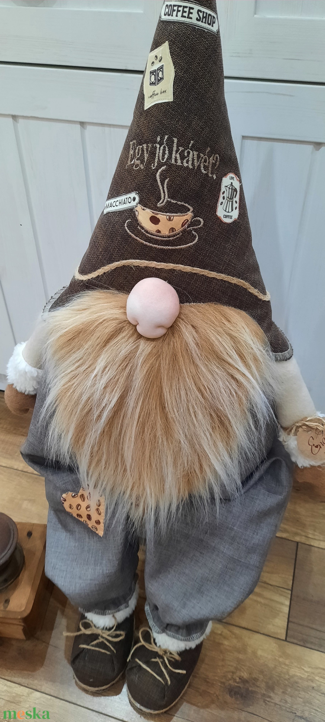 Enani manó ,óriás kávé manó, textil manó,  - otthon & életmód - konyhafelszerelés, tálalás - Meska.hu