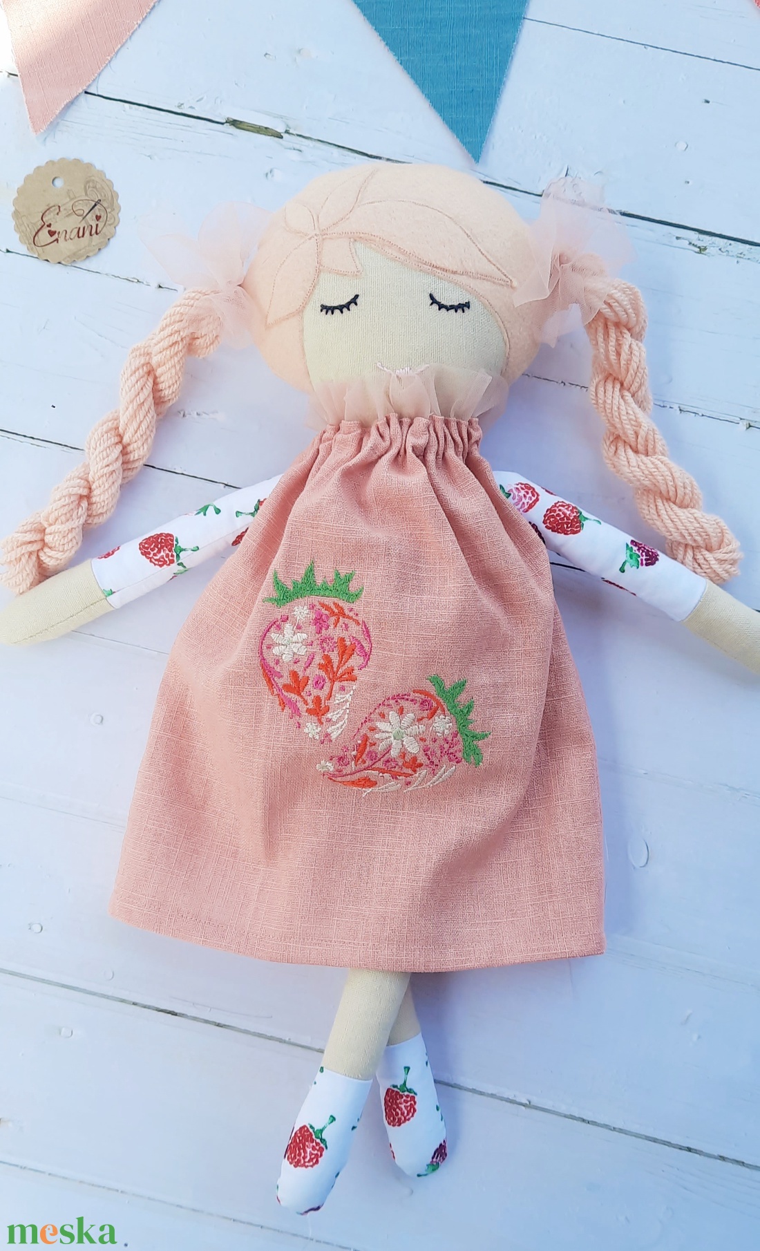 Baba,Textil baba, Játékbaba, Rongybaba, Szederke kézműves baba - játék & sport - baba & babaház - baba - Meska.hu