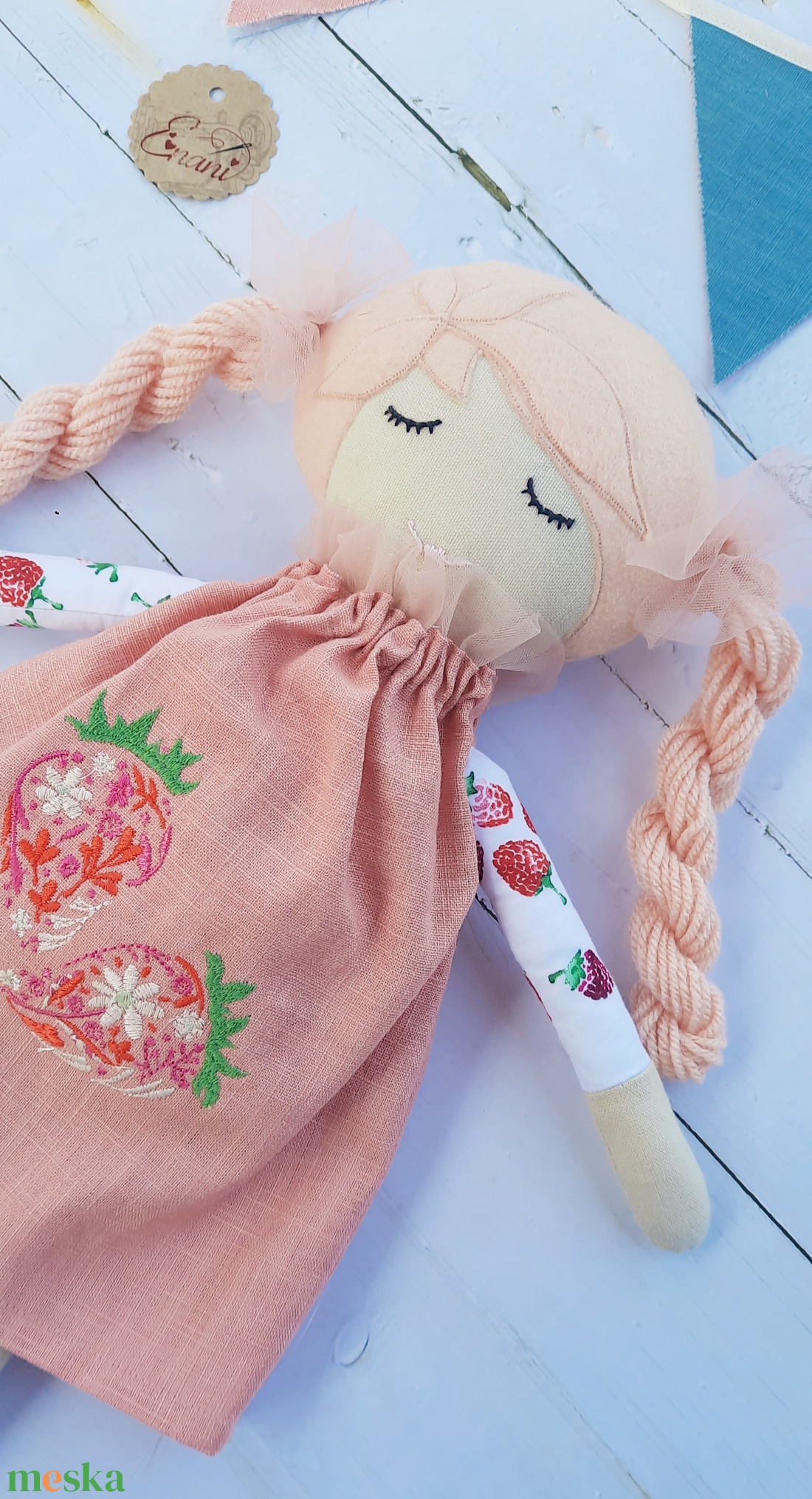 Baba,Textil baba, Játékbaba, Rongybaba, Szederke kézműves baba - játék & sport - baba & babaház - baba - Meska.hu