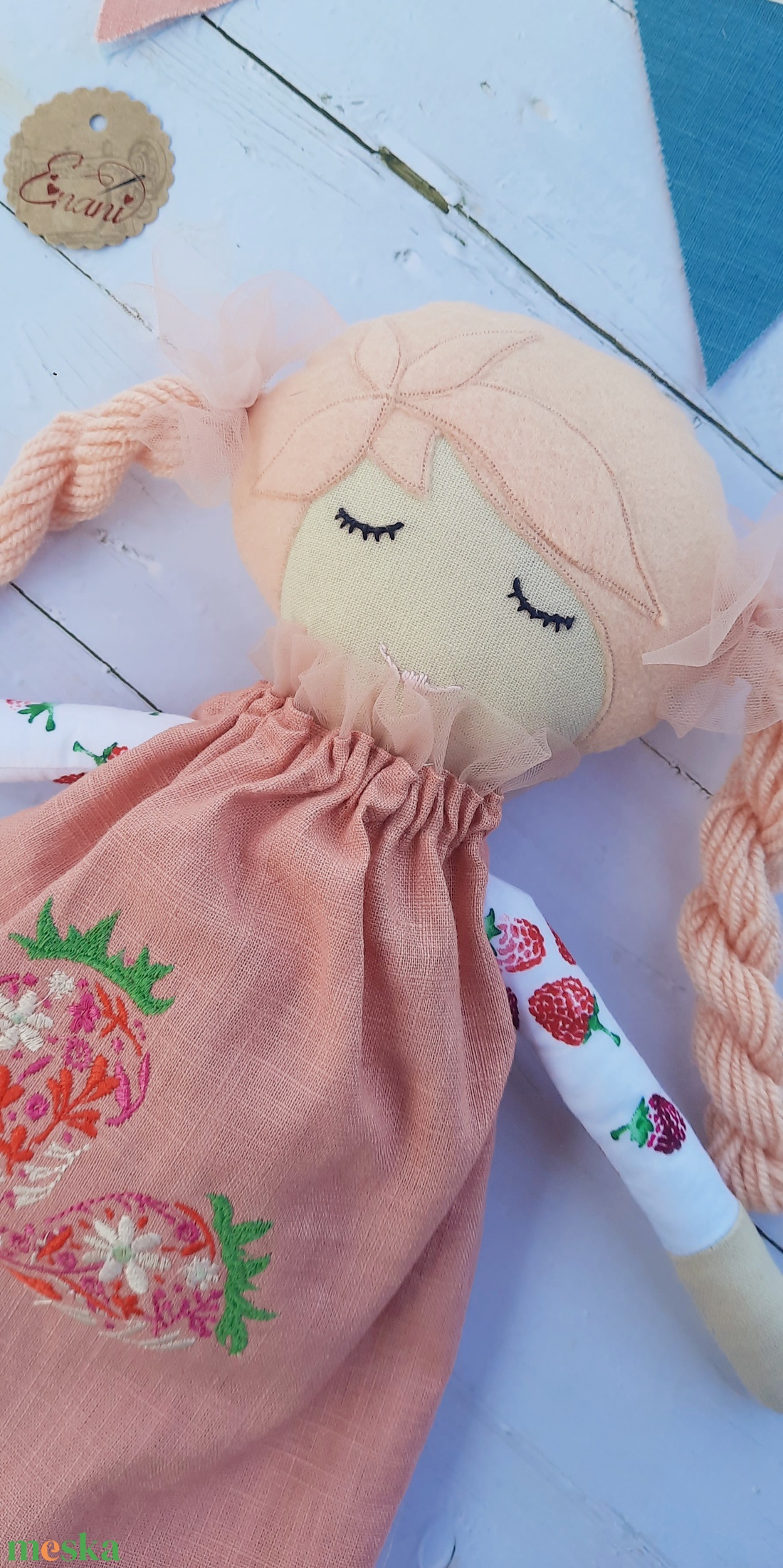 Baba,Textil baba, Játékbaba, Rongybaba, Szederke kézműves baba - játék & sport - baba & babaház - baba - Meska.hu