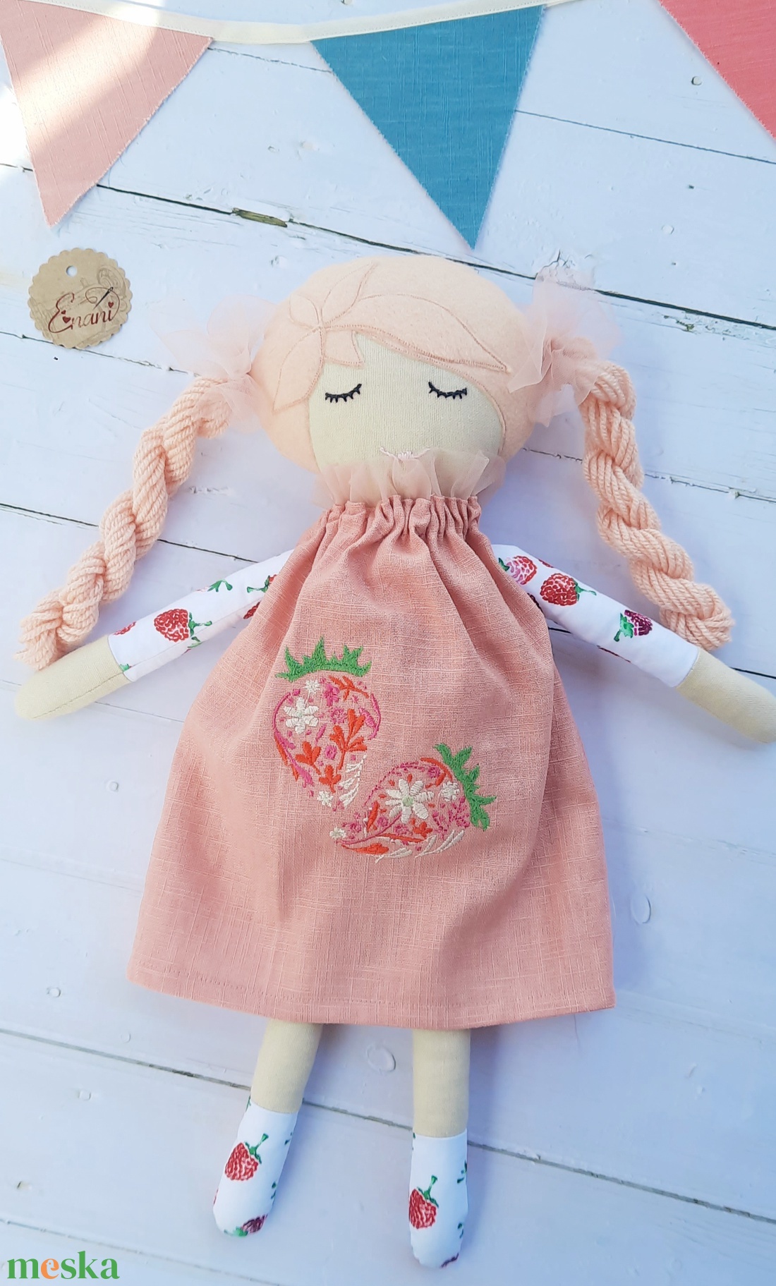 Baba,Textil baba, Játékbaba, Rongybaba, Szederke kézműves baba - játék & sport - baba & babaház - baba - Meska.hu