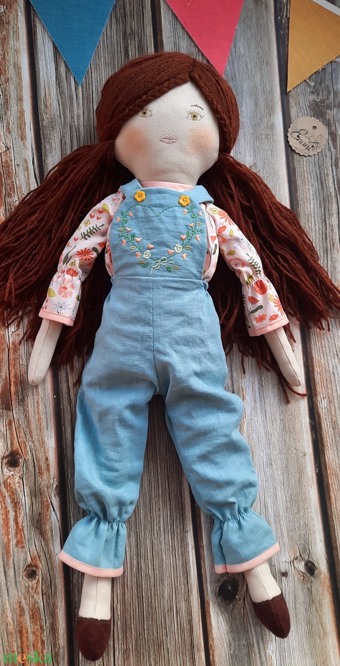 Baba,Textil baba, KÉSZLETRŐL!Enani Bori baba váltóruhával, 65cm-es XL-es Játékbaba, Rongybaba, Hajas baba - játék & sport - baba & babaház - öltöztethető baba - Meska.hu