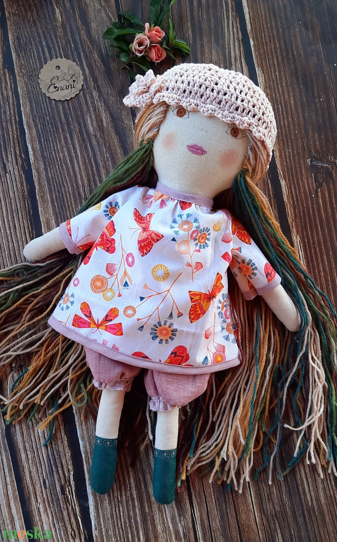 Baba,Textil baba, Játékbaba, fonal hajú erdei Pille baba - játék & sport - baba & babaház - öltöztethető baba - Meska.hu Baba,Textil baba, Játékbaba, fonal hajú erdei Pille baba - játék & sport - baba & babaház - öltöztethető baba - Meska.hu