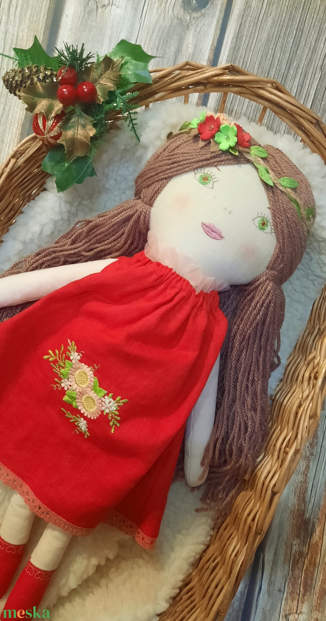 Baba,Textil baba, Játékbaba, fonal hajú Piroska - játék & sport - baba & babaház - öltöztethető baba - Meska.hu Baba,Textil baba, Játékbaba, fonal hajú Piroska - játék & sport - baba & babaház - öltöztethető baba - Meska.hu