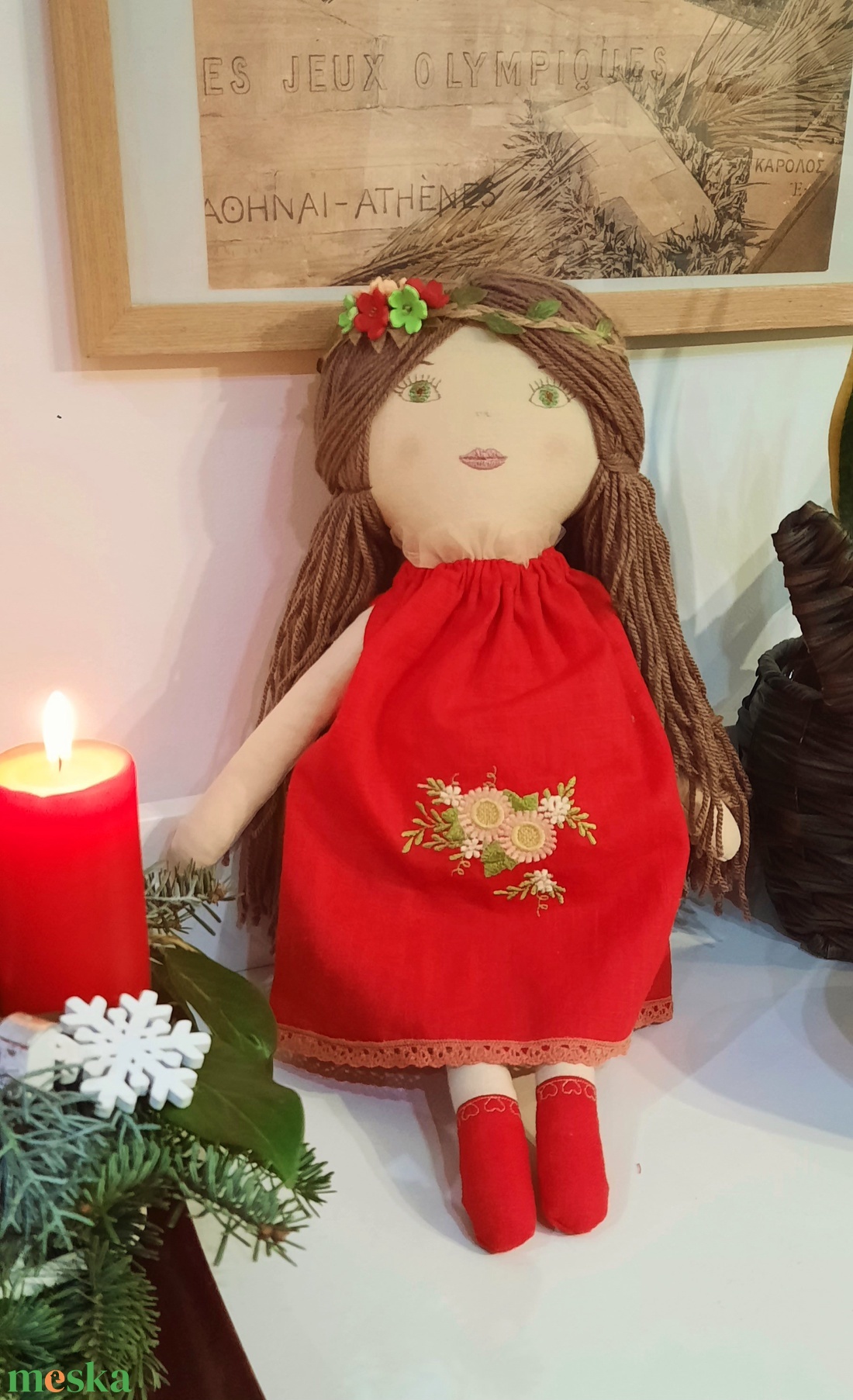 Baba,Textil baba, Játékbaba, fonal hajú Piroska - játék & sport - baba & babaház - öltöztethető baba - Meska.hu Baba,Textil baba, Játékbaba, fonal hajú Piroska - játék & sport - baba & babaház - öltöztethető baba - Meska.hu