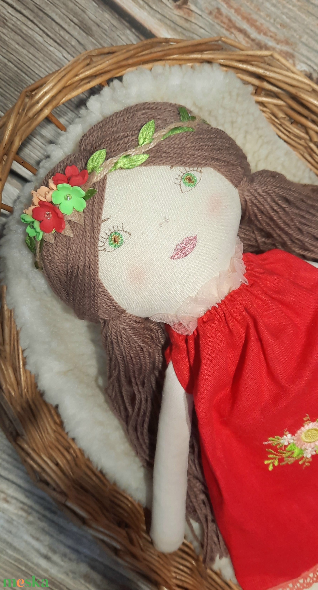 Baba,Textil baba, Játékbaba, fonal hajú Piroska - játék & sport - baba & babaház - öltöztethető baba - Meska.hu Baba,Textil baba, Játékbaba, fonal hajú Piroska - játék & sport - baba & babaház - öltöztethető baba - Meska.hu