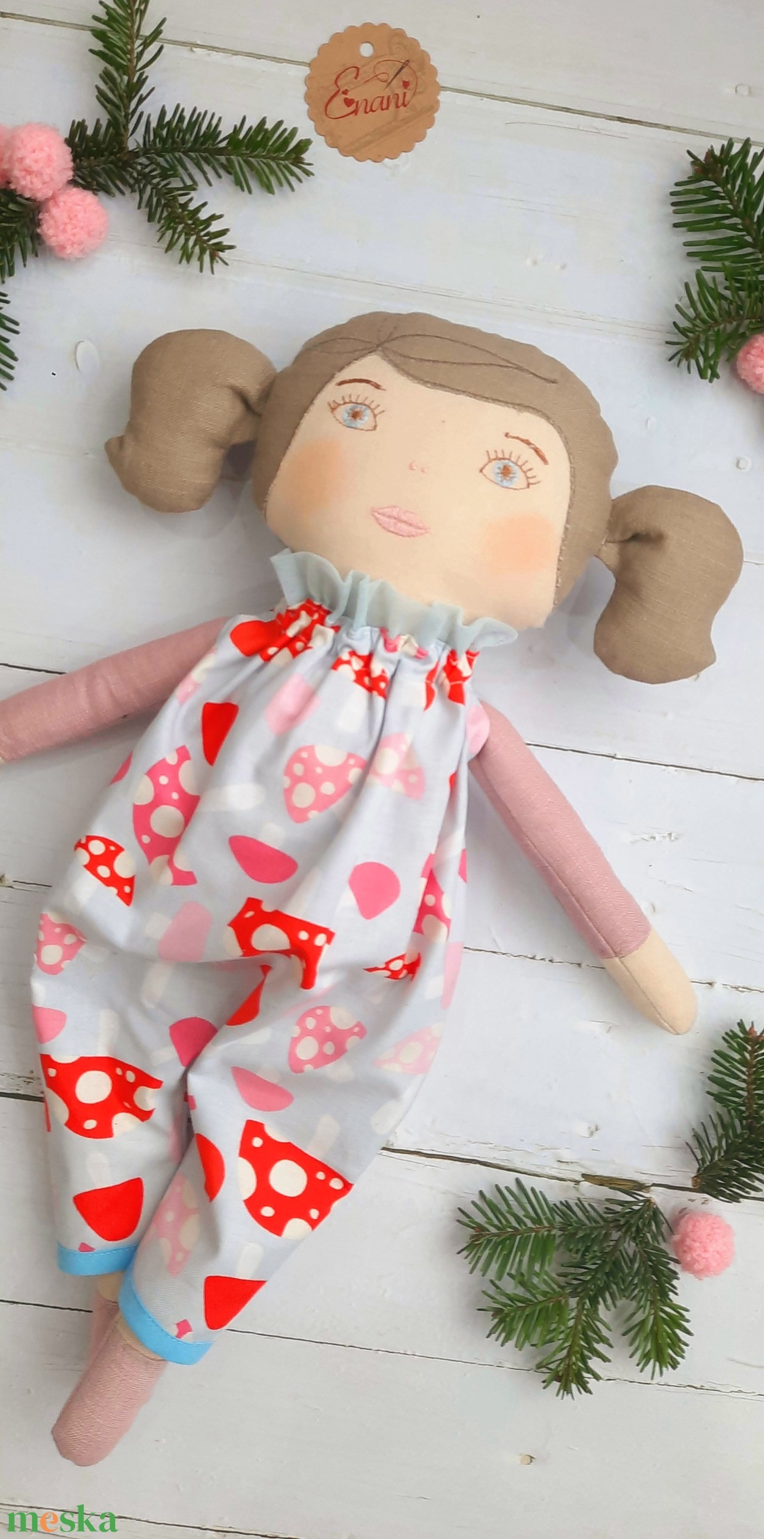 Baba,Textil baba,Textil hajú Csepke baba 0-3 éves korig, Játékbaba, Rongybaba, - játék & sport - baba & babaház - öltöztethető baba - Meska.hu