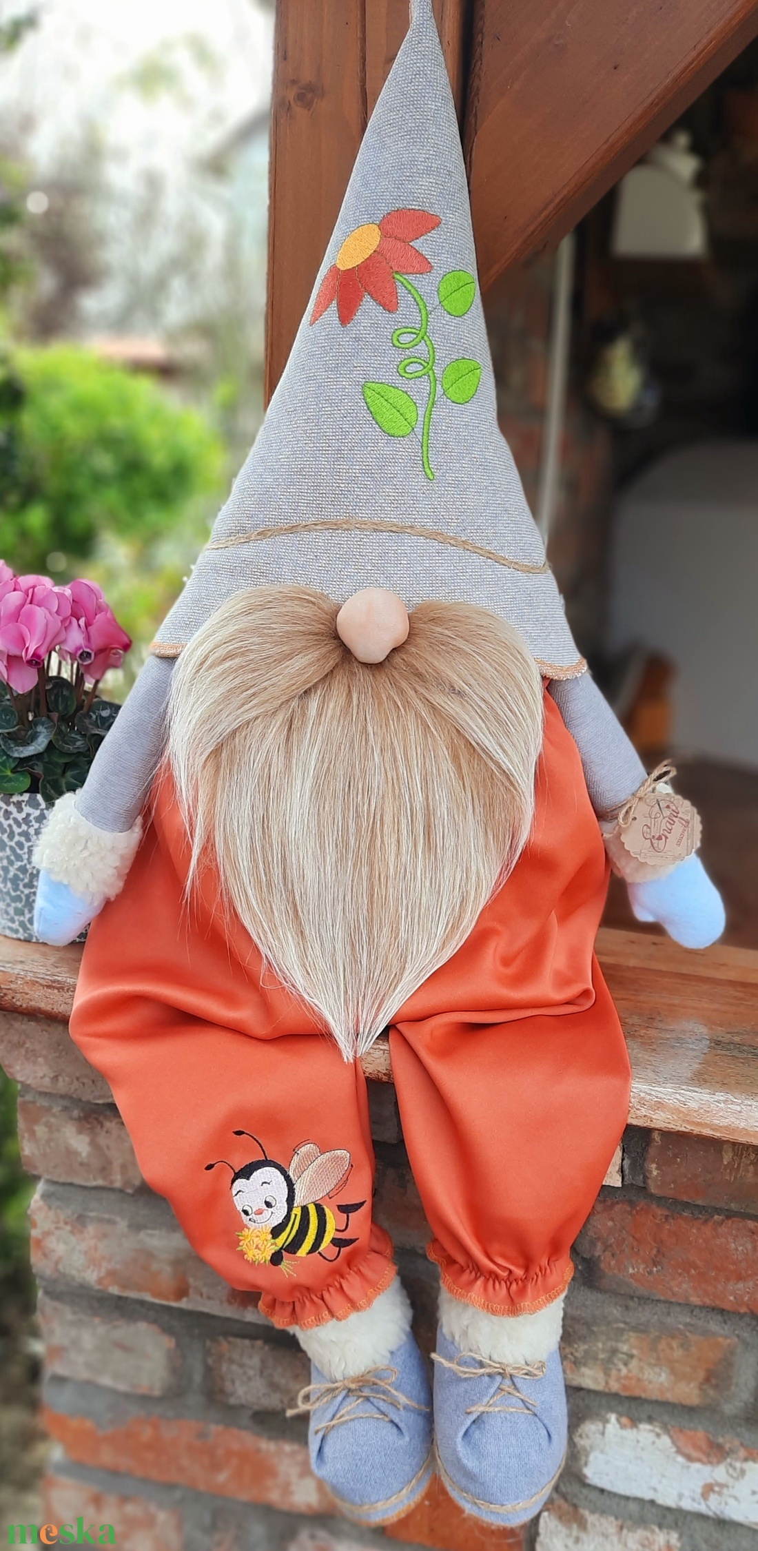 KÉSZLETEN!!Enani óriás manó, 100cm-es textil manó,  - otthon & életmód - dekoráció - manók - Meska.hu