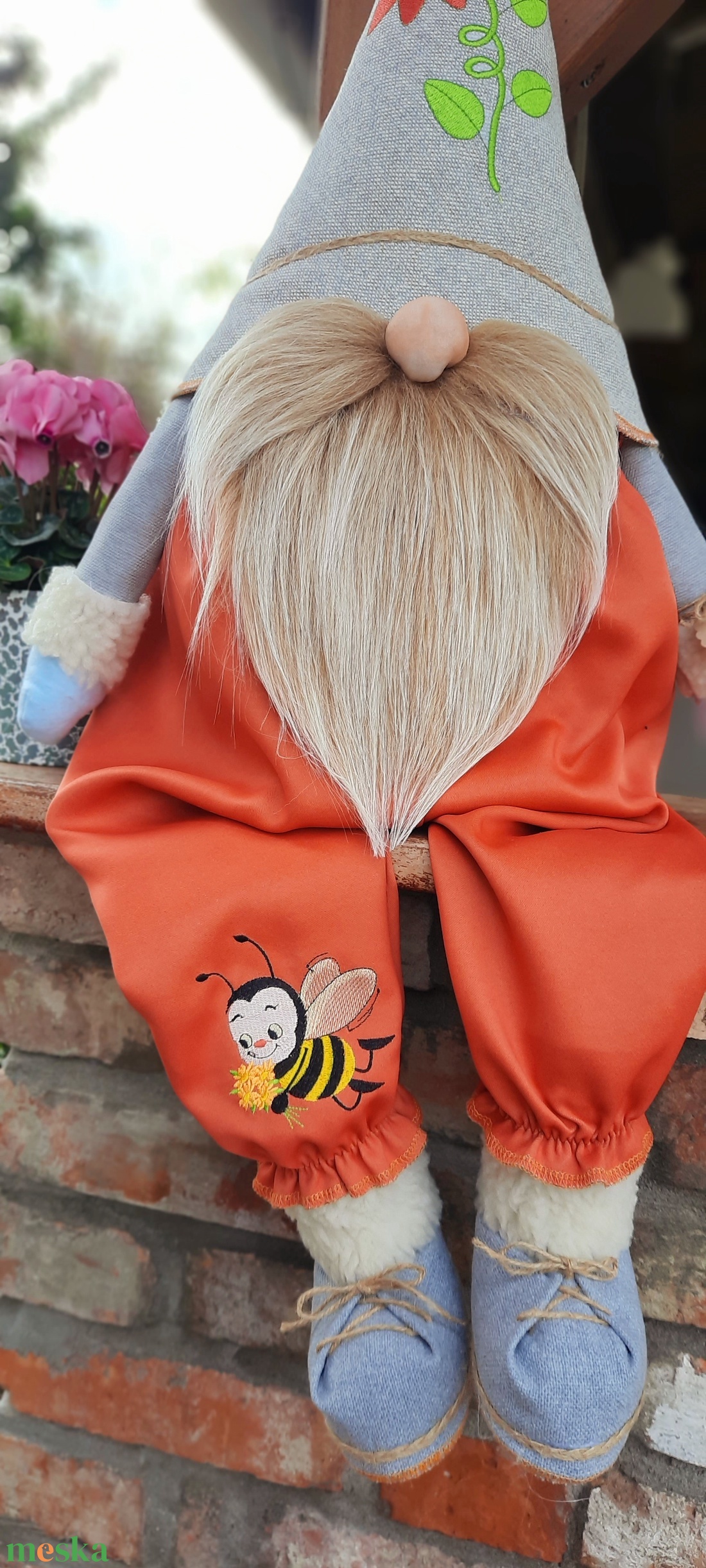 KÉSZLETEN!!Enani óriás manó, 100cm-es textil manó,  - otthon & életmód - dekoráció - manók - Meska.hu