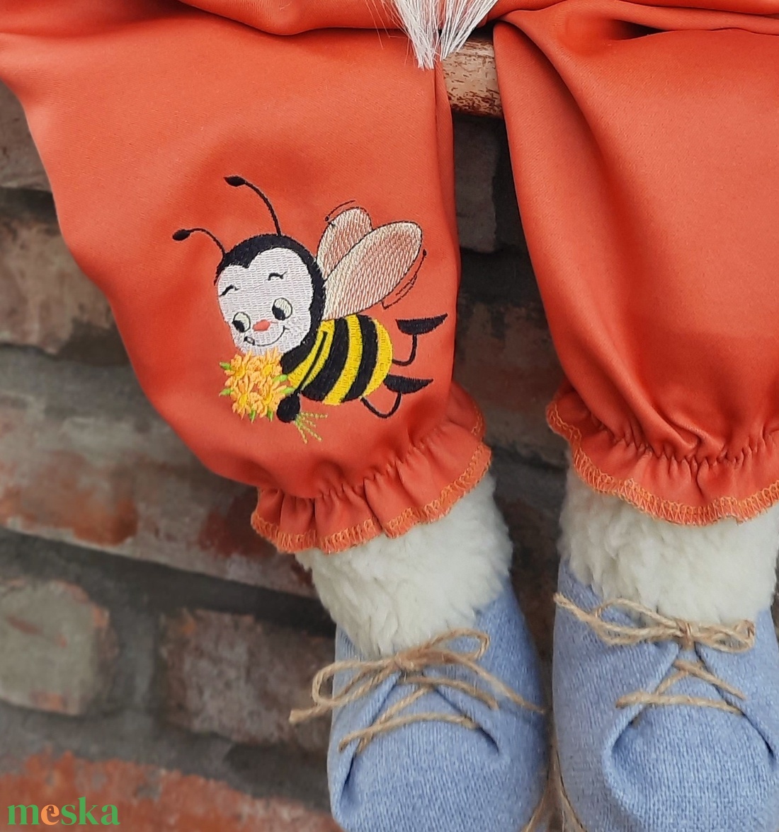 KÉSZLETEN!!Enani óriás manó, 100cm-es textil manó,  - otthon & életmód - dekoráció - manók - Meska.hu