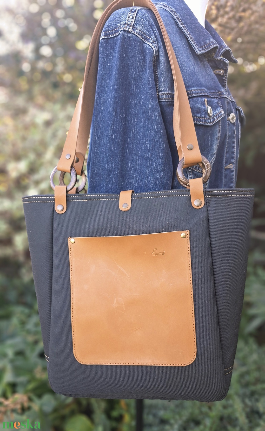 Táska.Enani shopper - táska & tok - kézitáska & válltáska - vállon átvethető táska - Meska.hu