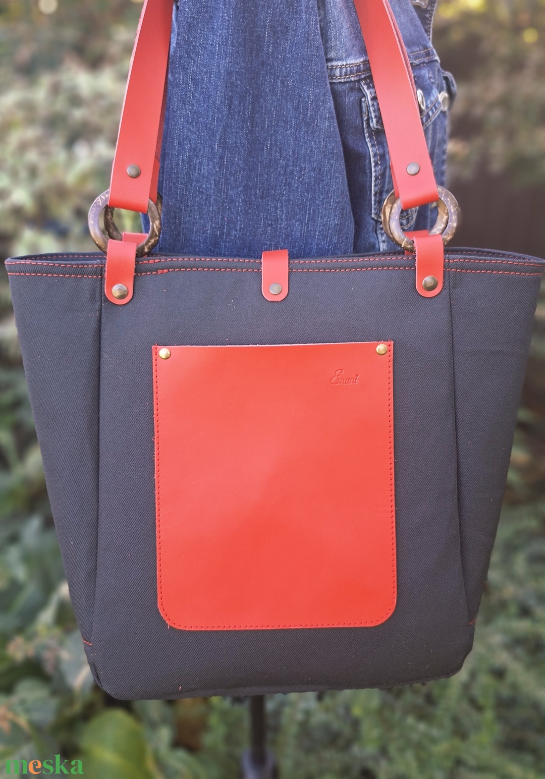 Táska.Enani shopper - táska & tok - kézitáska & válltáska - vállon átvethető táska - Meska.hu