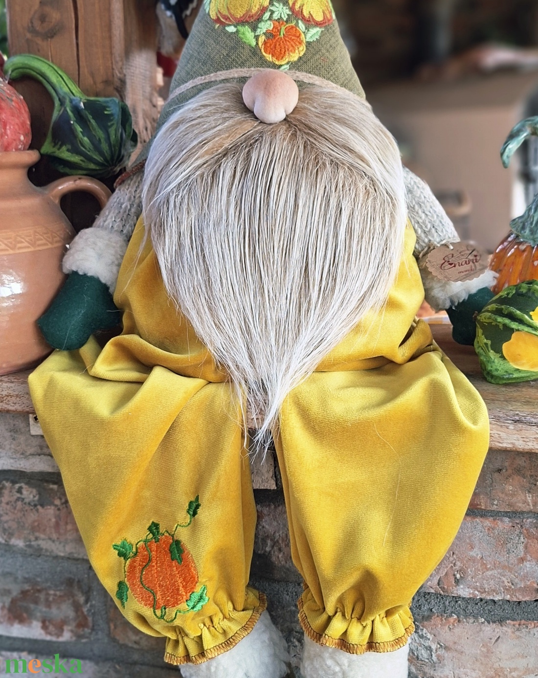 Enani manó ,őszi tökös manó, textil manó, - otthon & életmód - dekoráció - manók - Meska.hu Enani manó ,őszi tökös manó, textil manó, - otthon & életmód - dekoráció - manók - Meska.hu