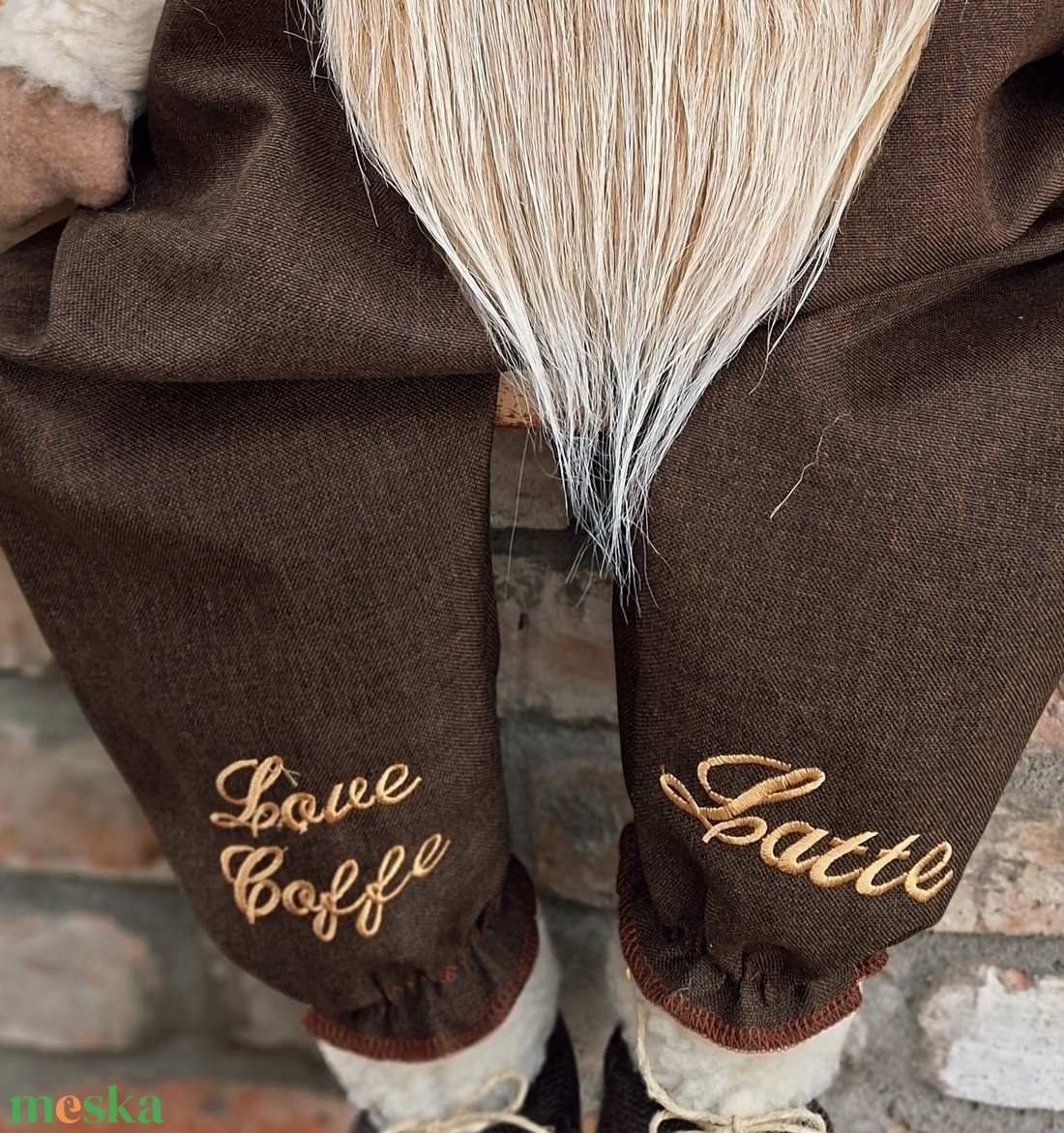 Enani manó ,óriás kávé manó, textil manó,  - otthon & életmód - dekoráció - manók - Meska.hu